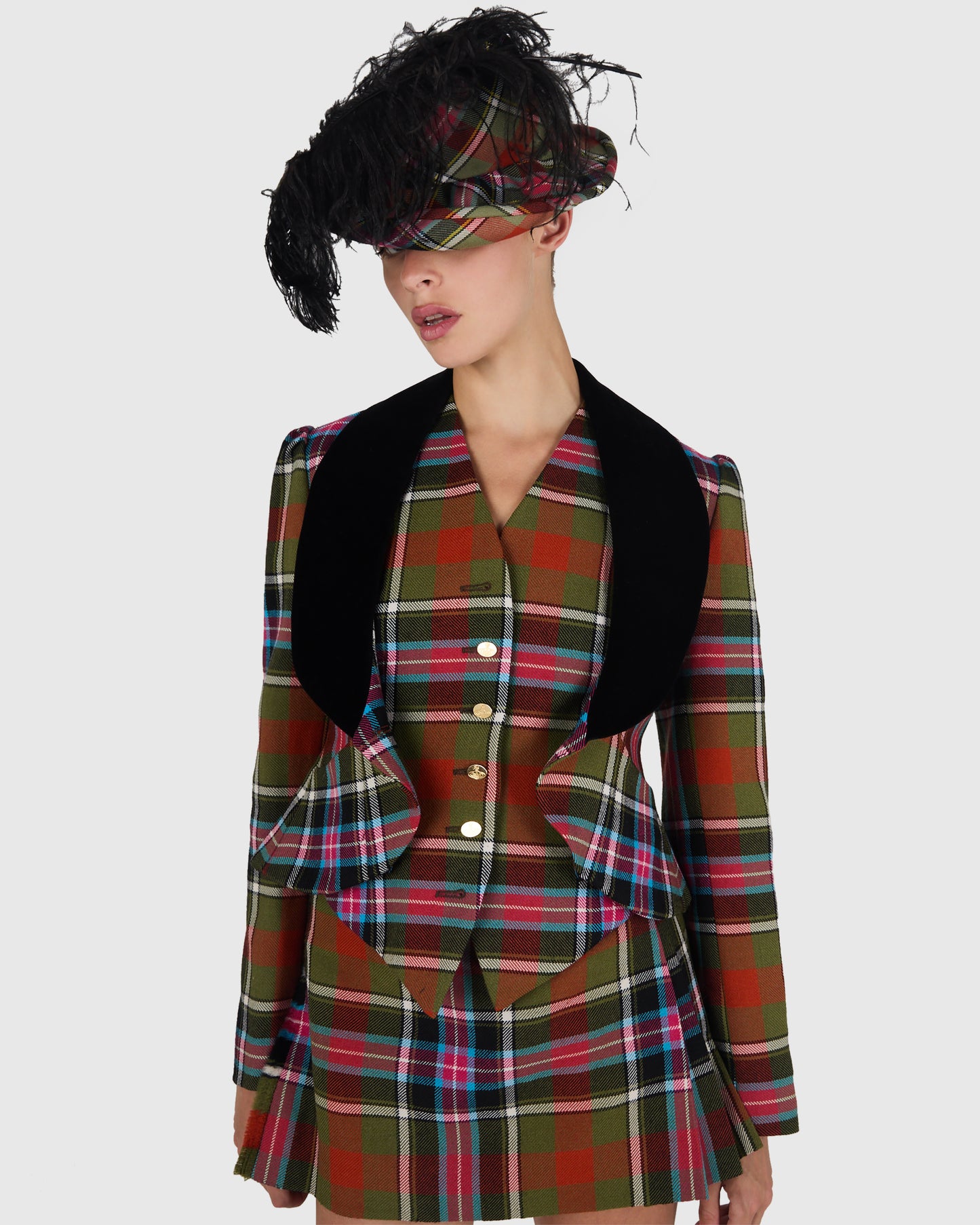 Vintage Vivienne Westwood A/W 1993-94 " Anglomania" Tartan Full Set