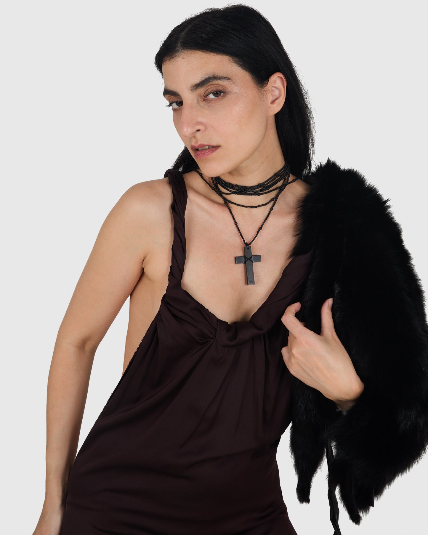 Vintage Gucci F/w 2002 By Tom Ford Purple Gown Full Look