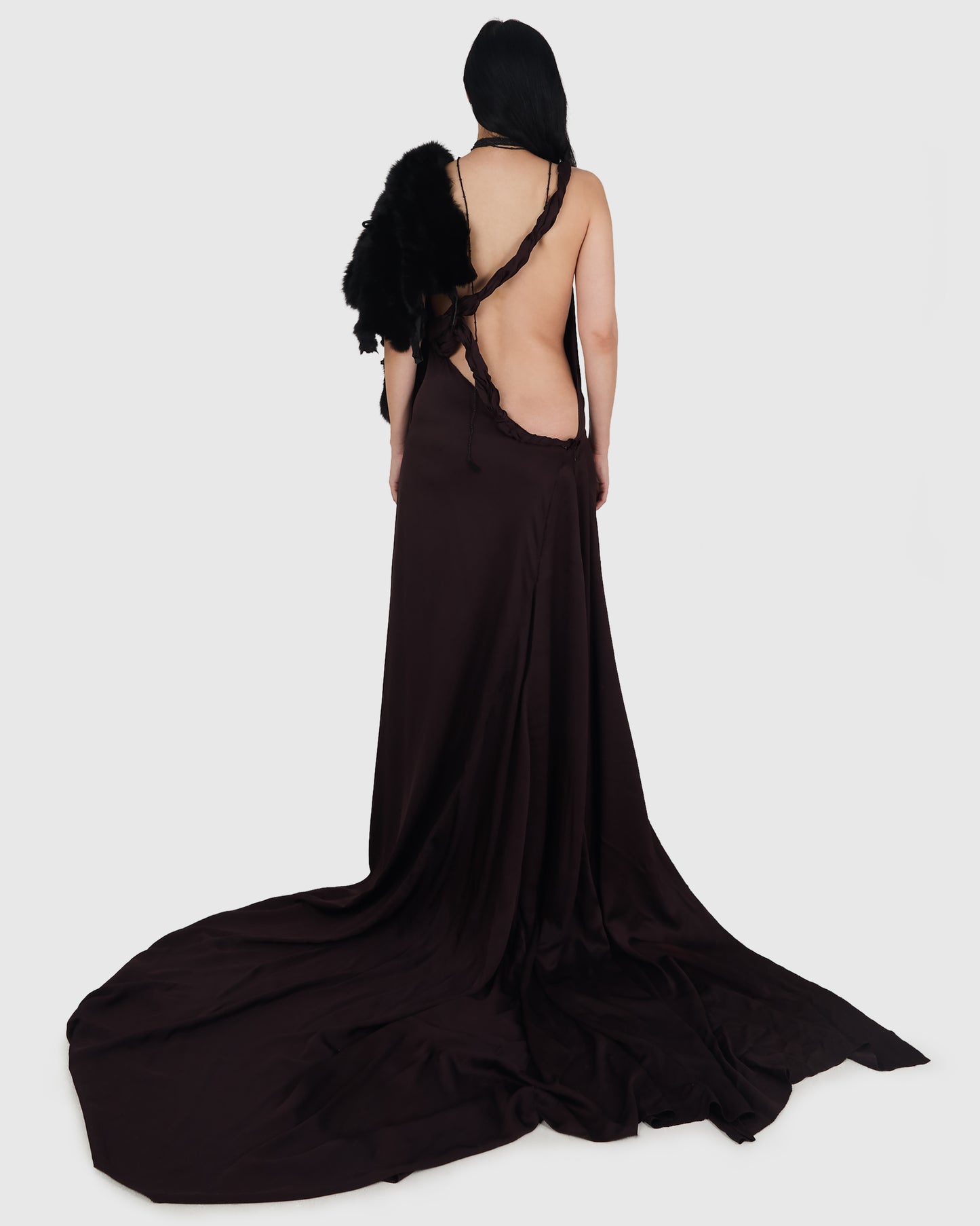 Vintage Gucci F/w 2002 By Tom Ford Purple Gown Full Look