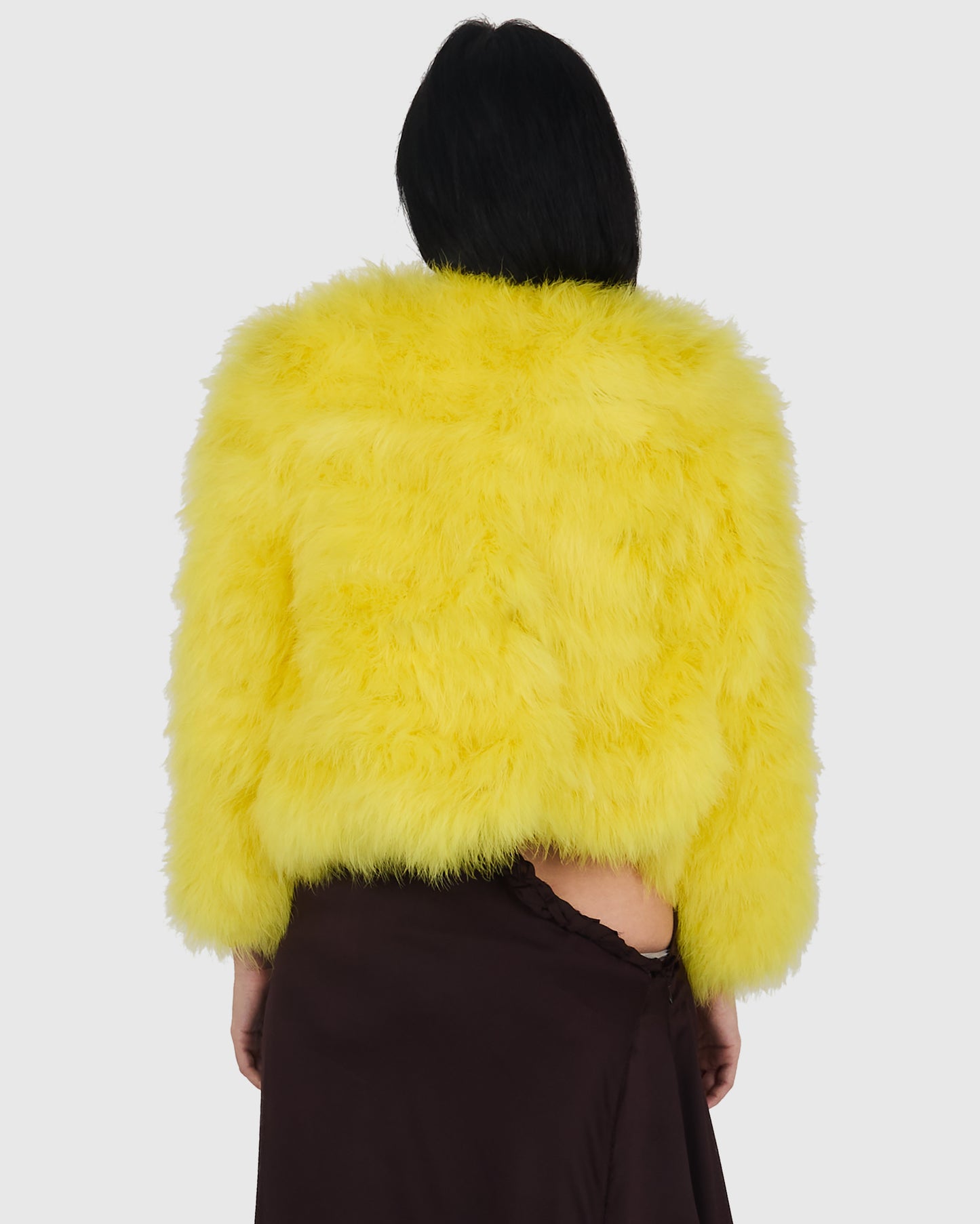 Vintage Gucci By Tom Ford S/S 2004 Yellow Fur Jacket