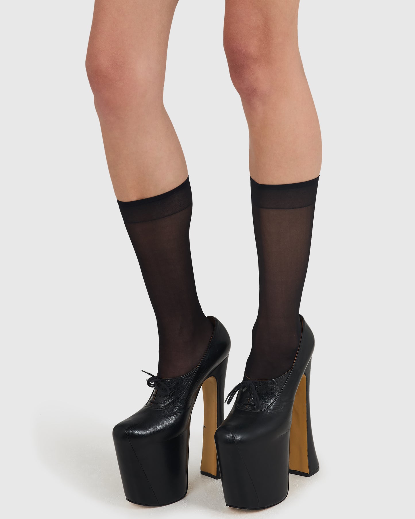Vintage Vivienne Westwood F/W 1993 Black Elevated Ghillie Heels