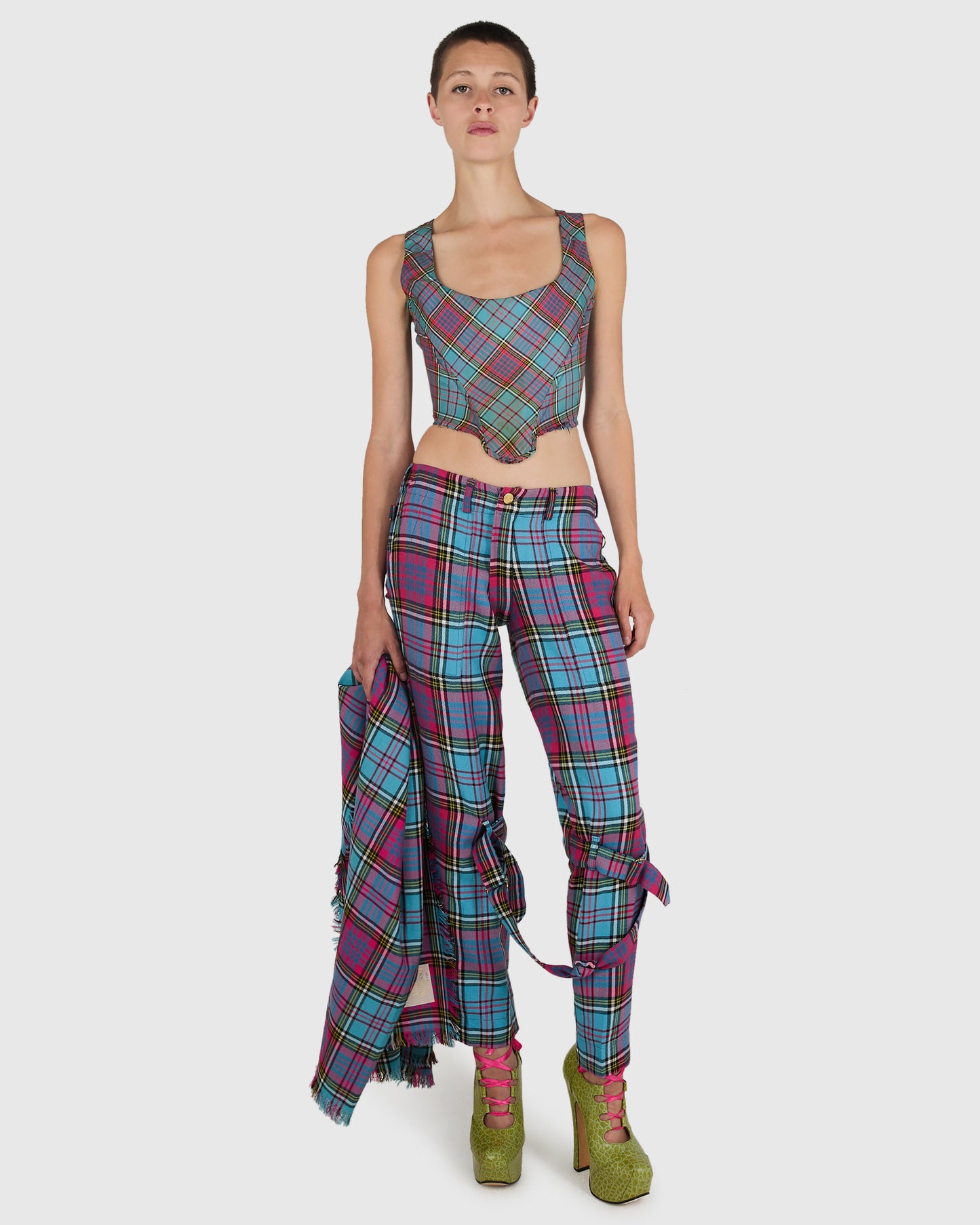 Vintage Vivienne Westwood A/W 1993–94 Tartan Three-Piece Set
