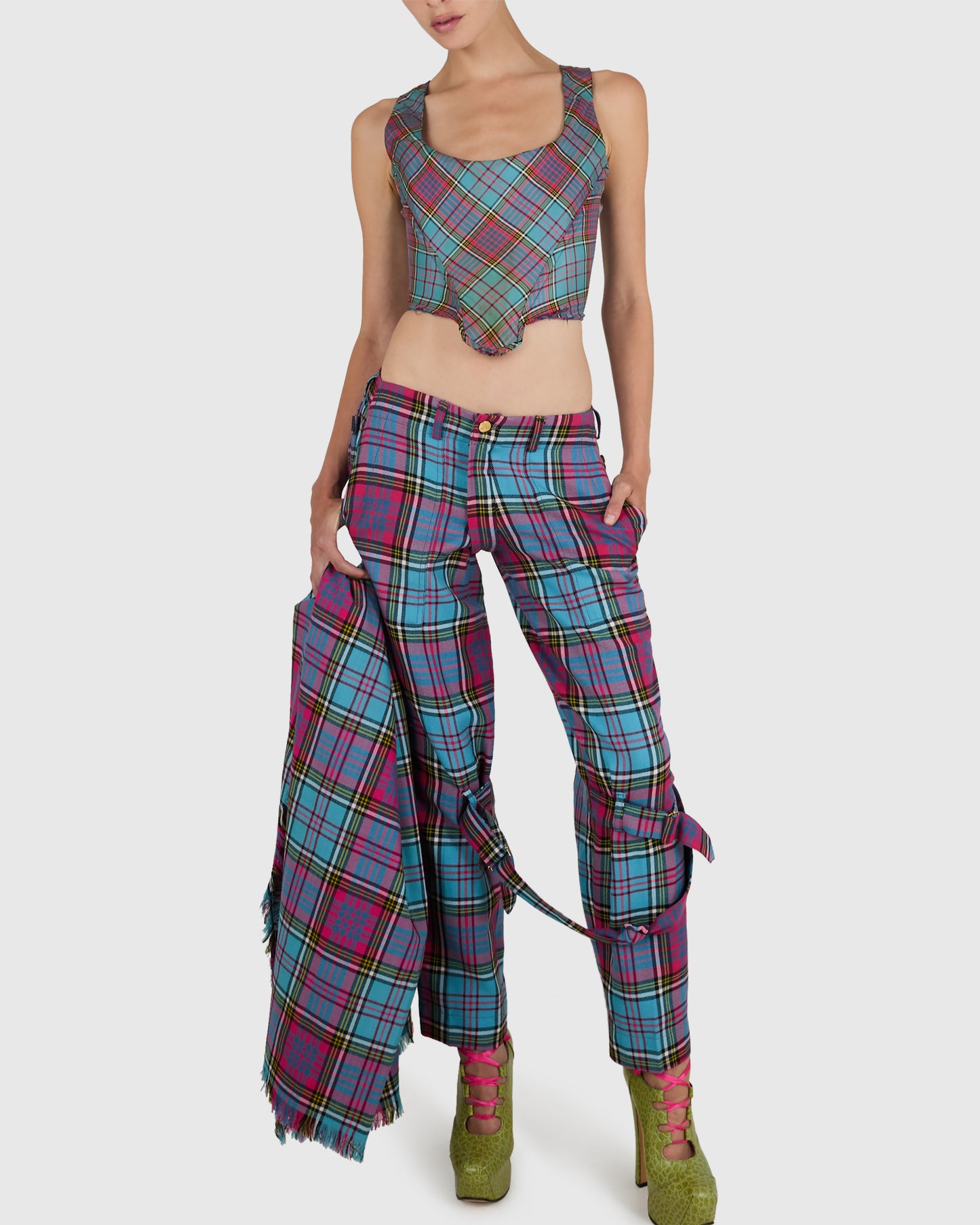 Vintage Vivienne Westwood A/W 1993–94 Tartan Three-Piece Set