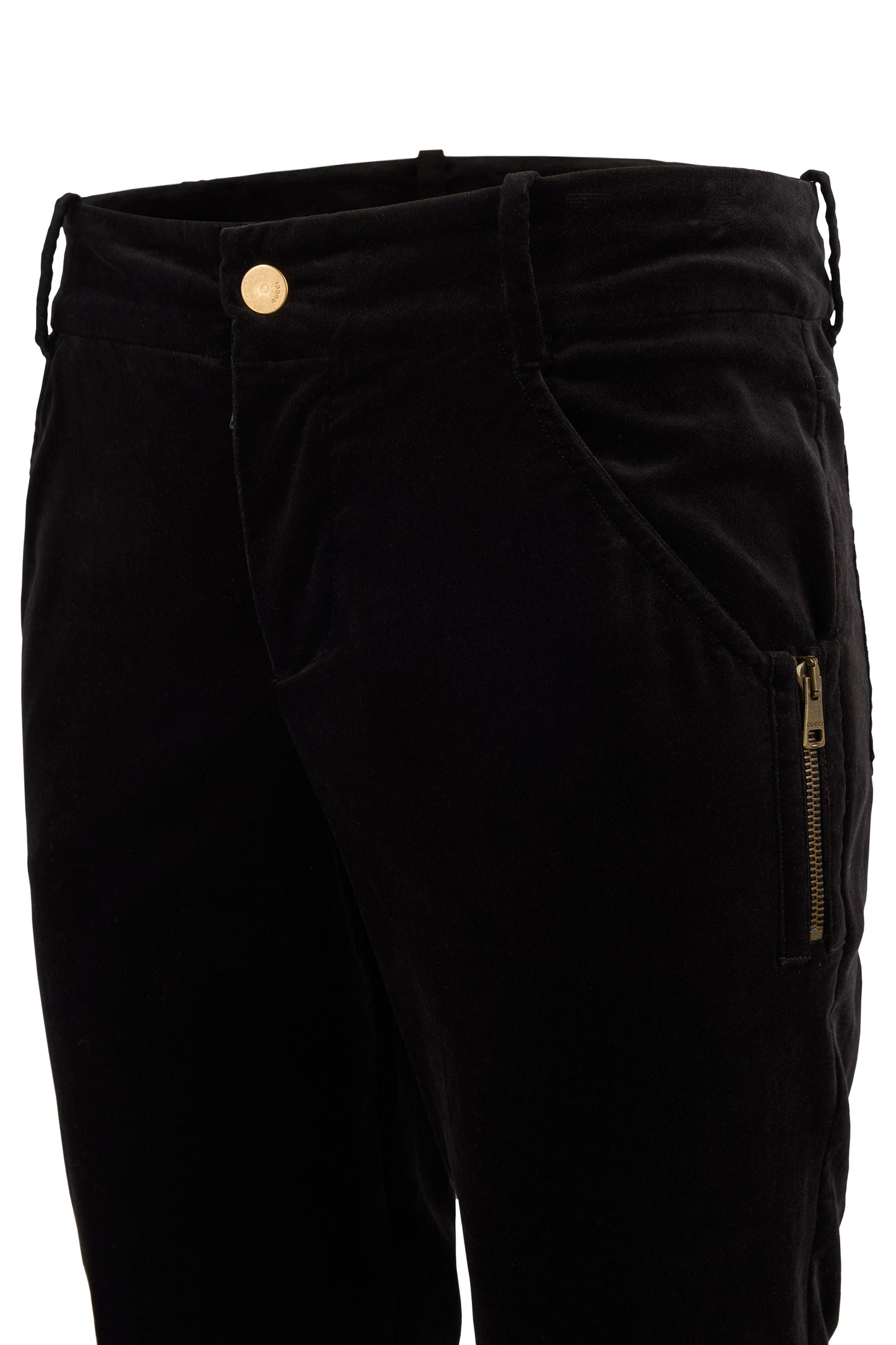 Vintage Gucci F/W 2003 Tom Ford Black Velvet Trousers