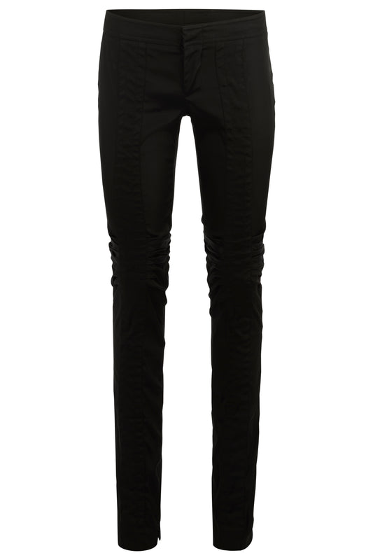 Vintage Gucci A/W 2004 Tom Ford Black Ruched Silk Trousers