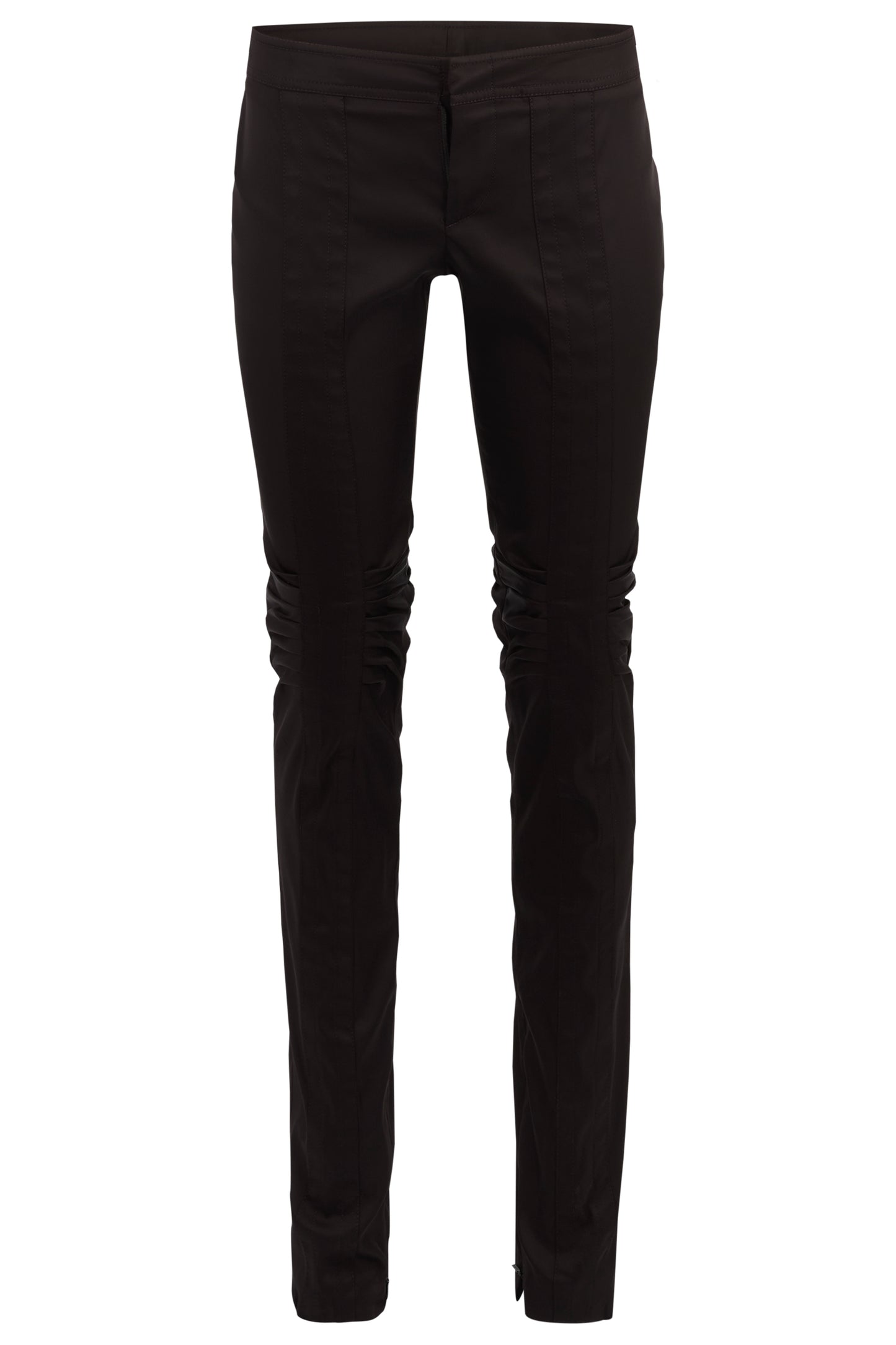 Vintage Gucci A/W 2004 Purple Ruched Silk Trousers