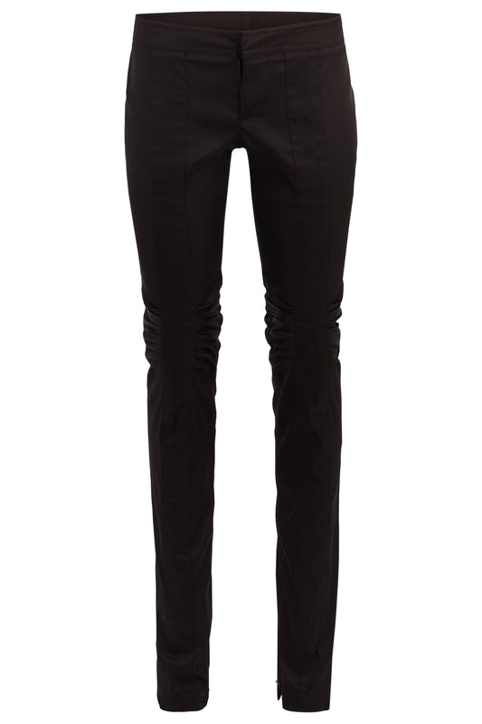 Vintage Gucci A/W 2004 Purple Ruched Silk Trousers