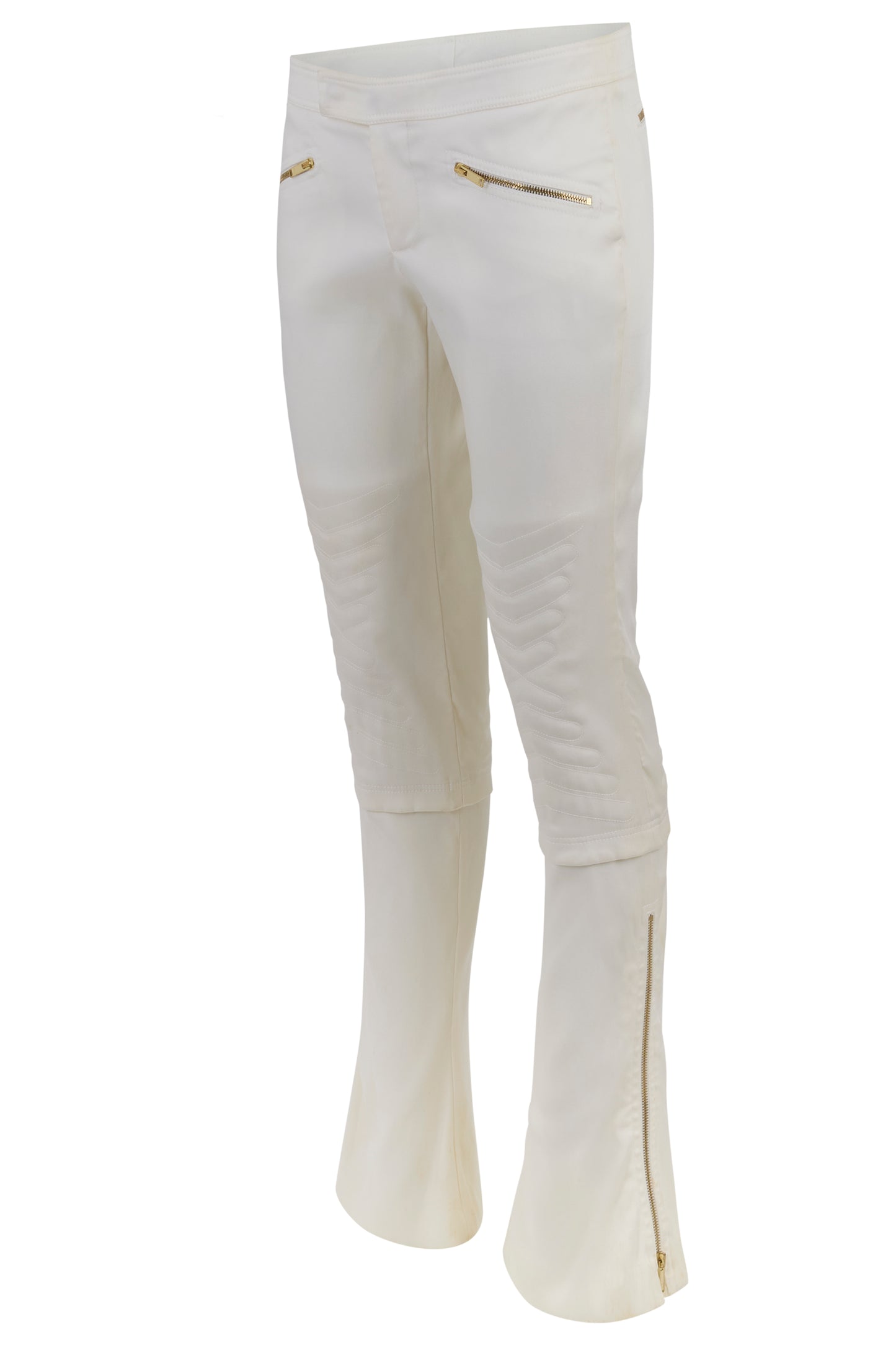 Vintage Gucci Tom Ford A/W 2003 Motor White Trousers