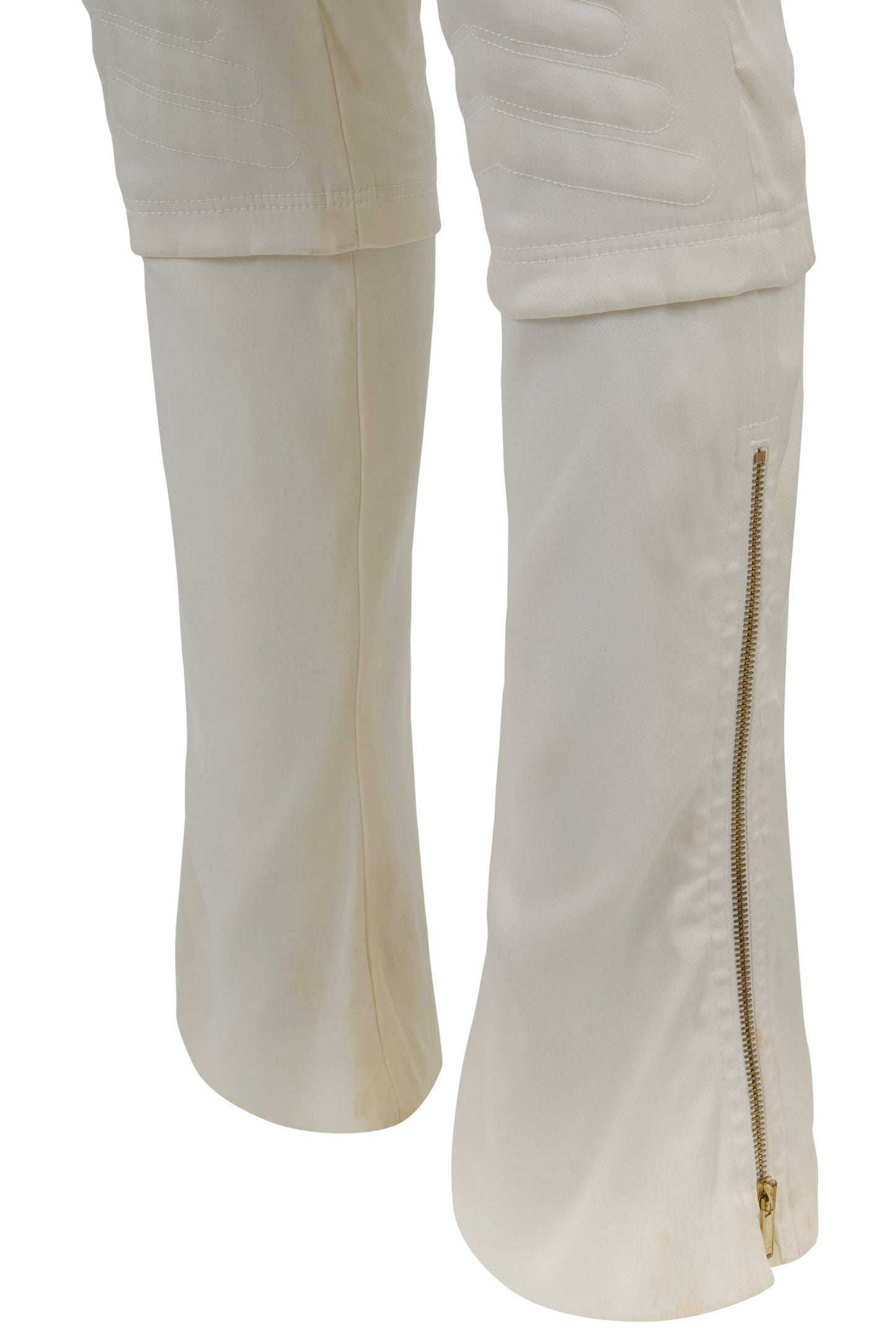 Vintage Gucci Tom Ford A/W 2003 Motor White Trousers