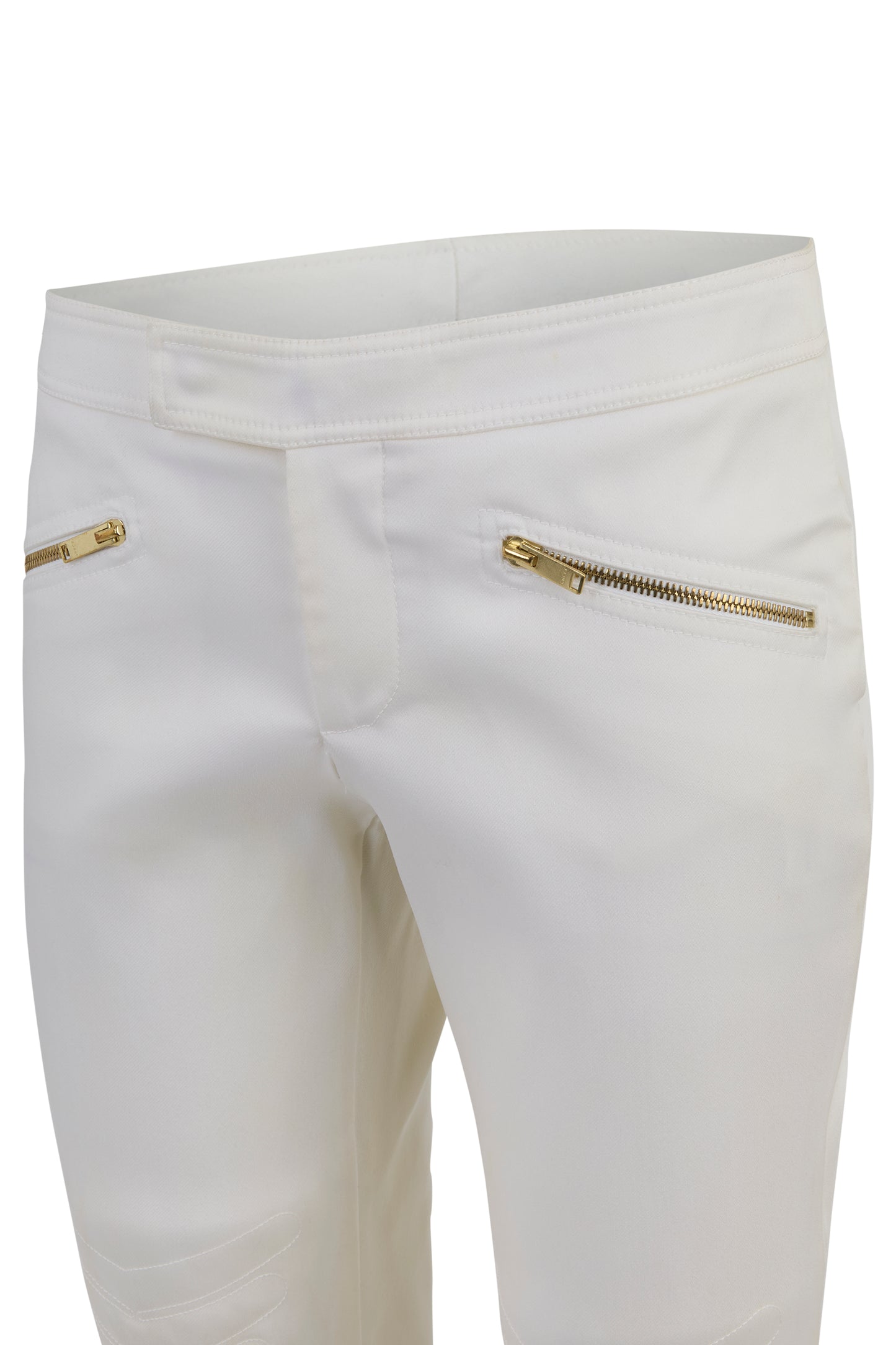 Vintage Gucci Tom Ford A/W 2003 Motor White Trousers