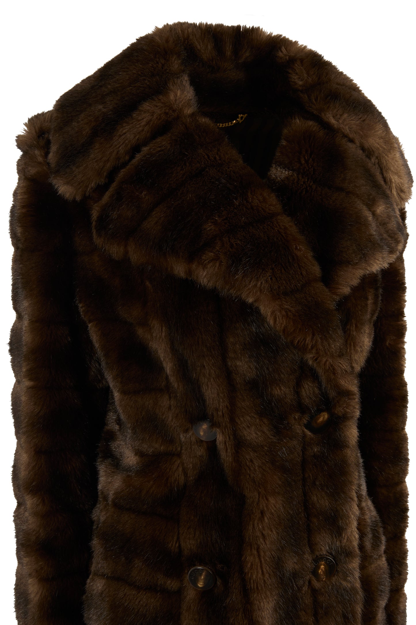 Vintage Gucci Runway F/W 1995 Maxi Faux Fur Coat