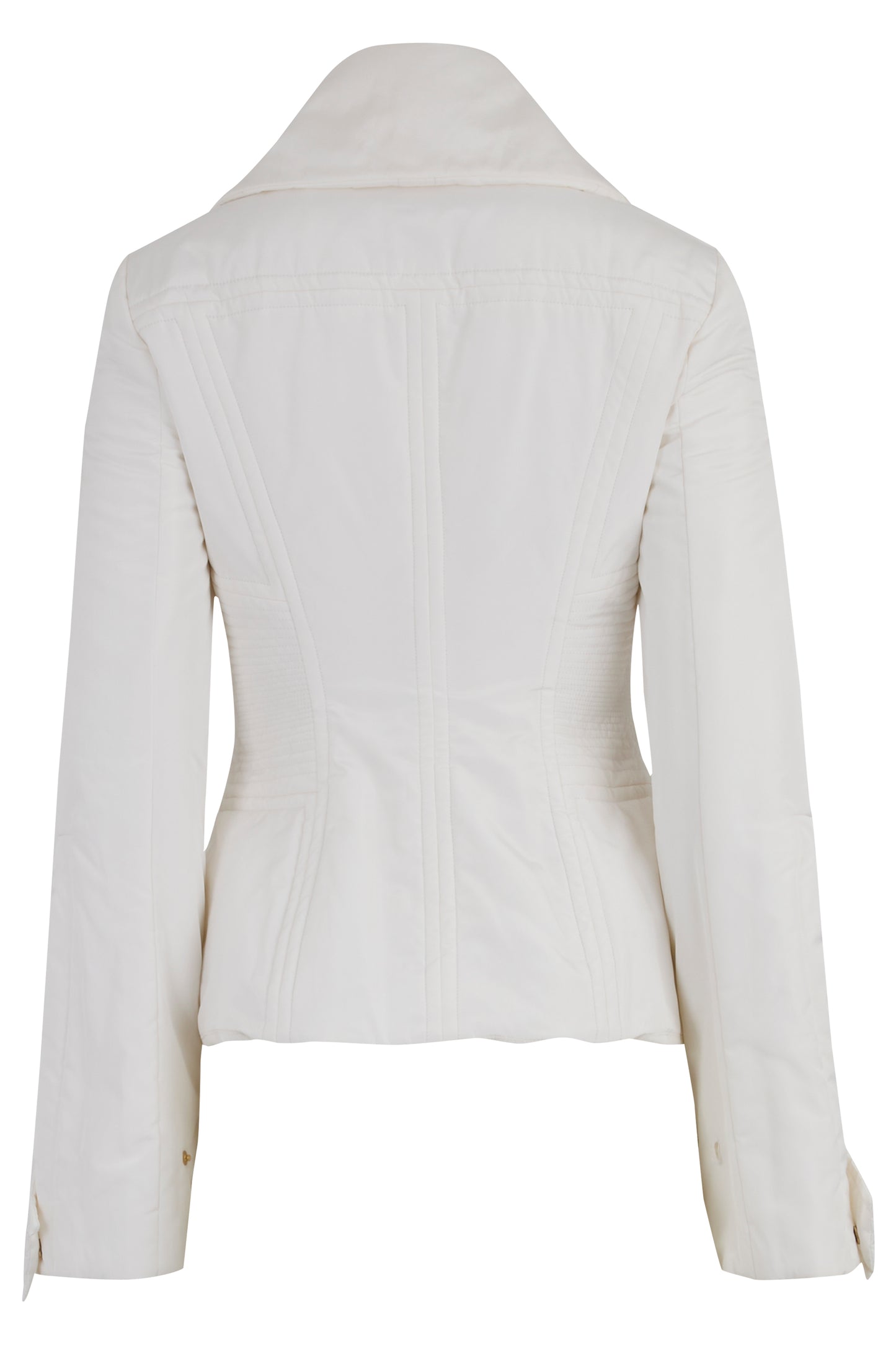 Vintage Runway Gucci F/W 2003 White Fitted Puffer Jacket