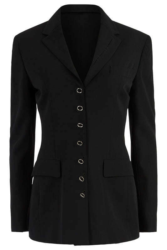 Vintage 1990's Jean Paul Gaultier Black Wool Fitted Blazer