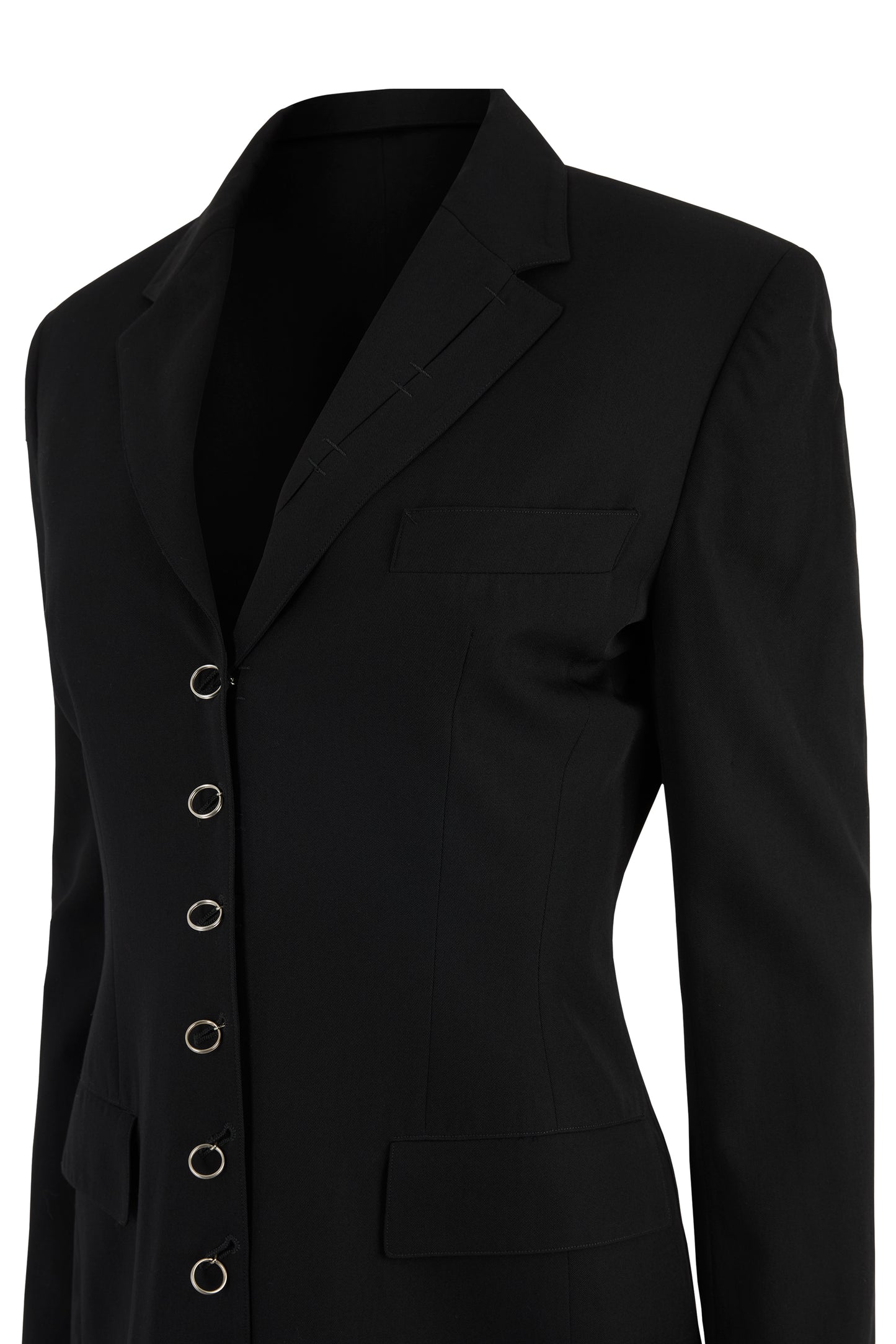 Vintage 1990's Jean Paul Gaultier Black Wool Fitted Blazer