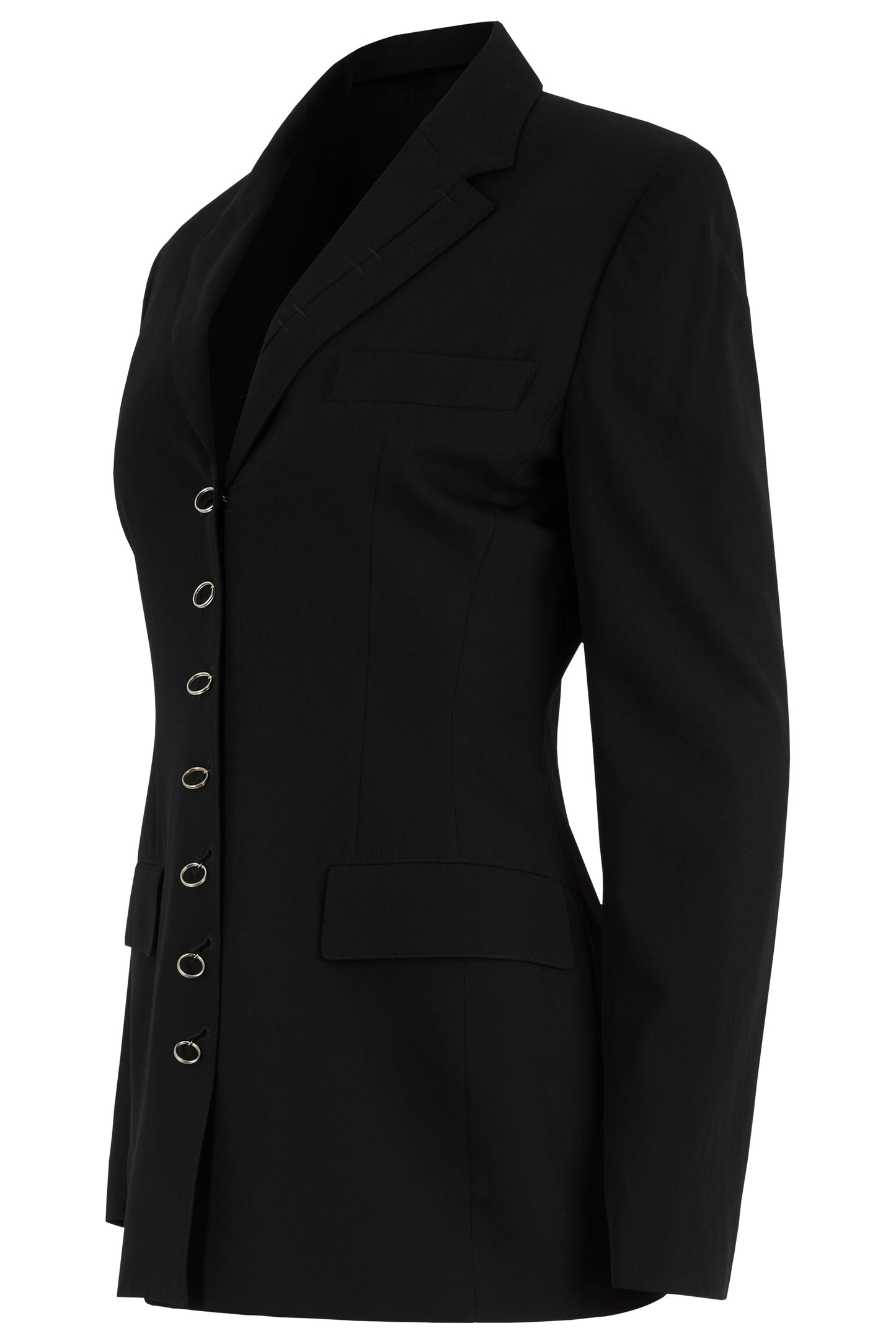 Vintage 1990's Jean Paul Gaultier Black Wool Fitted Blazer