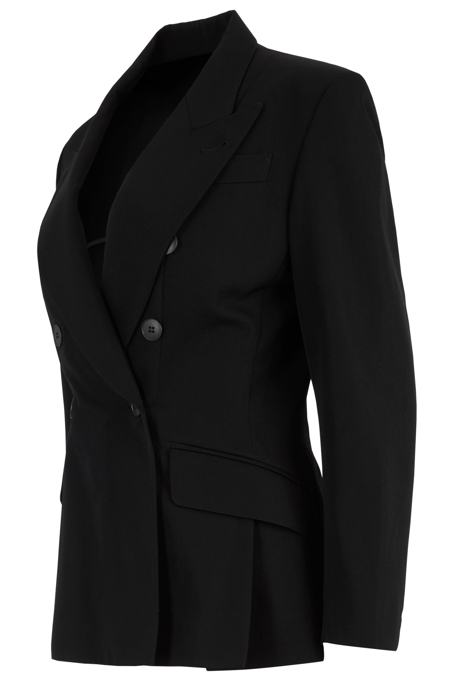 Vintage 1990's Jean Paul Gaultier Wool Black Double Breasted Blazer