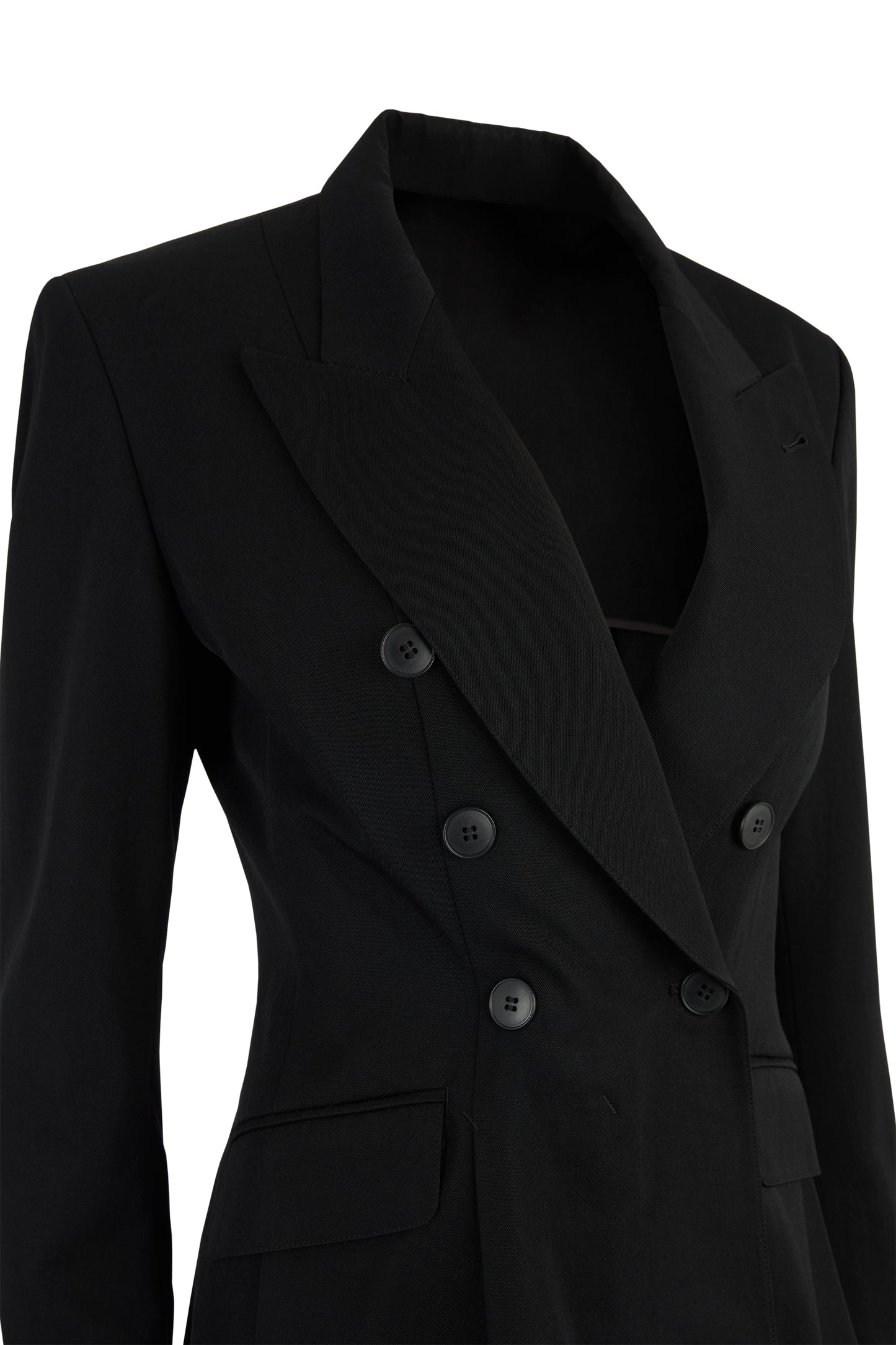 Vintage 1990's Jean Paul Gaultier Wool Black Double Breasted Blazer