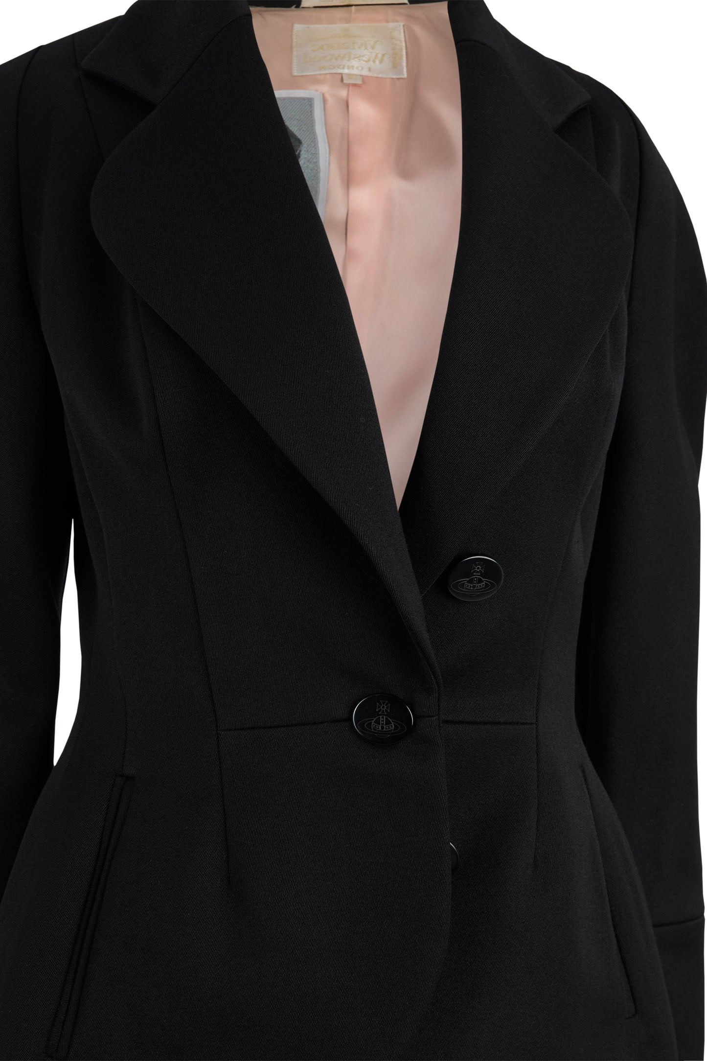 Vintage Vivienne Westwood F/W 1995 Runway Black Wool Blazer