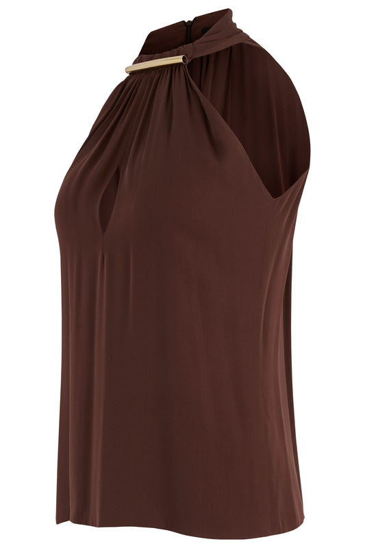 Gucci 2010 Silk Brown Top