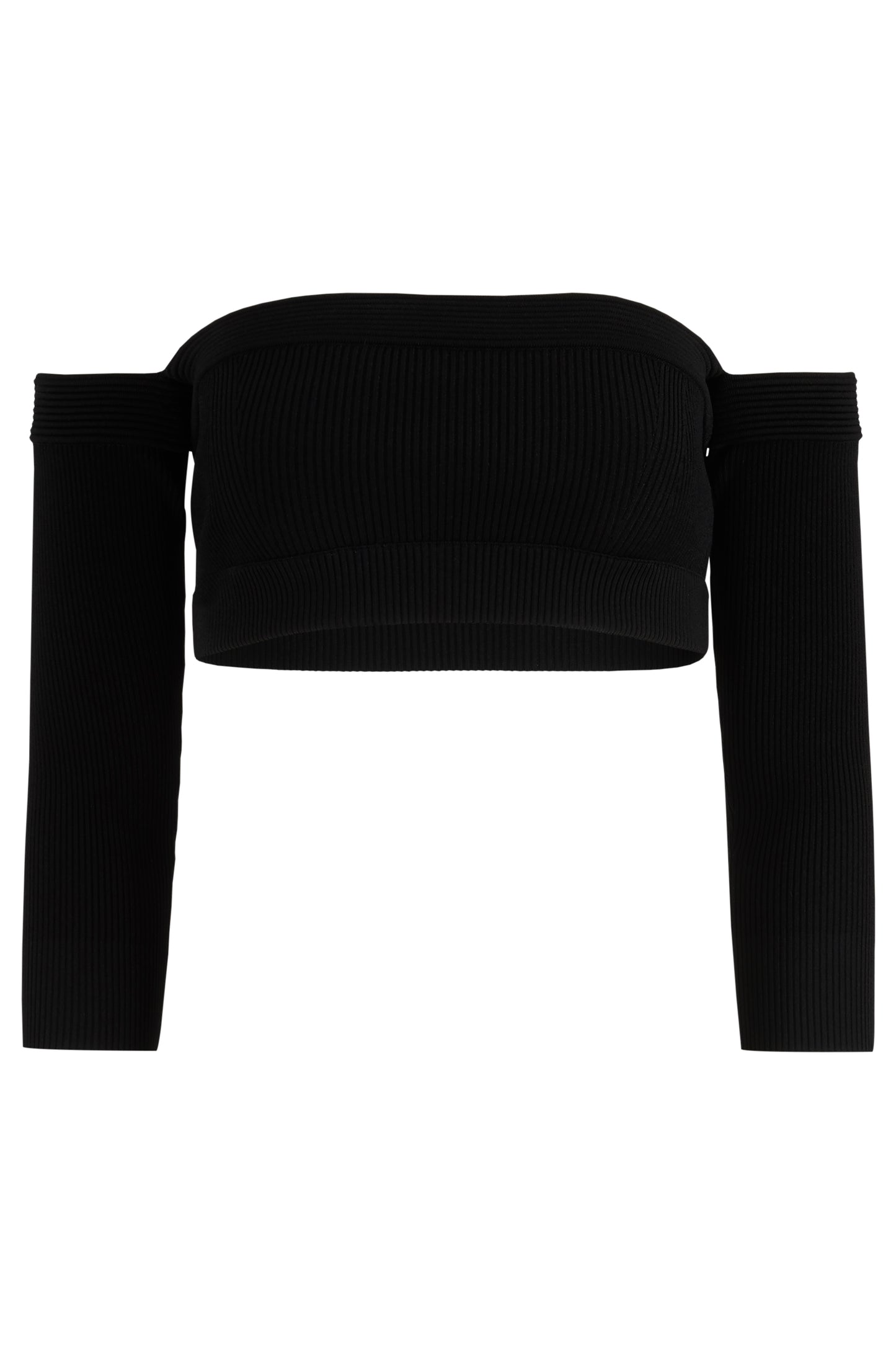 Vintage Alexander McQueen Off-Shoulder Black Top