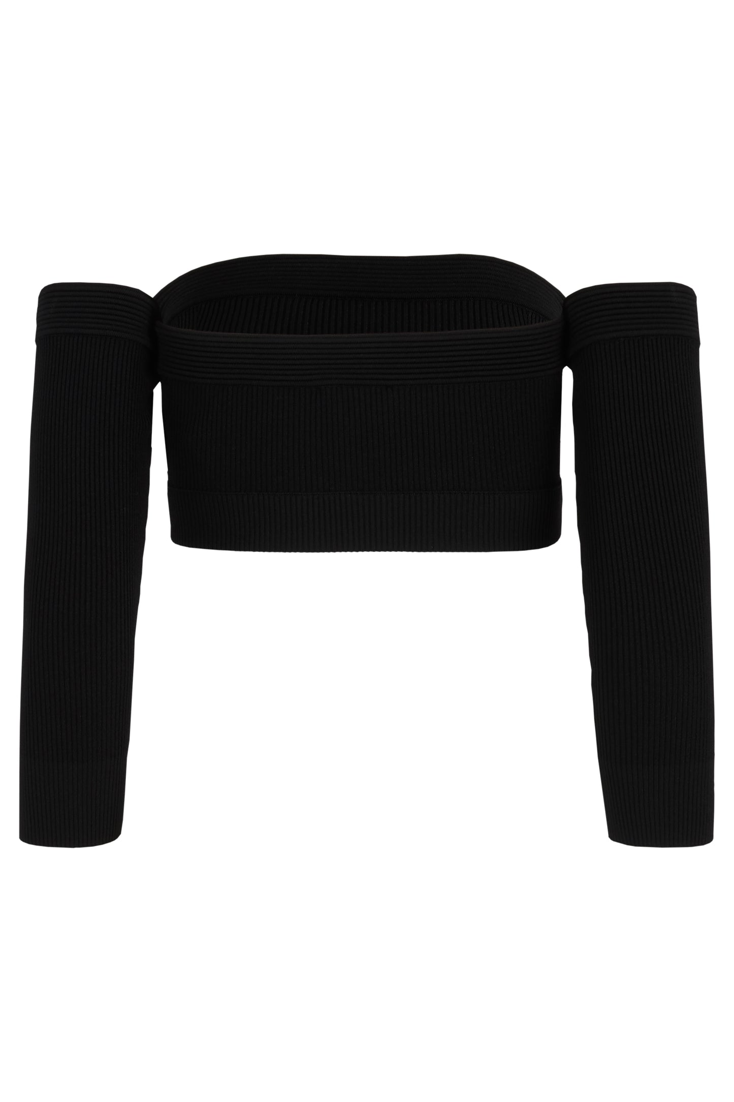 Vintage Alexander McQueen Off-Shoulder Black Top