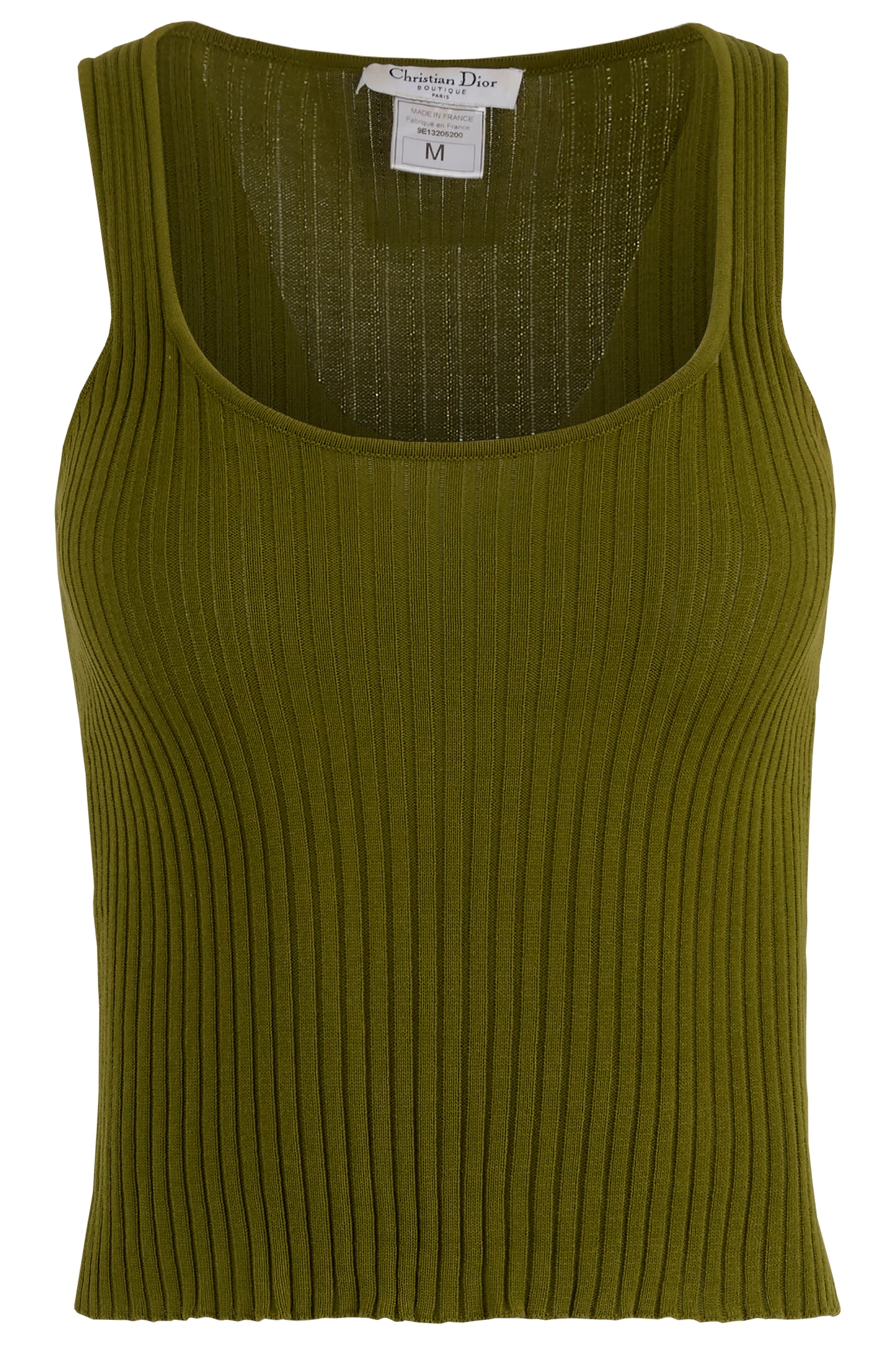 Vintage 2000's Christian Dior Green Tank Top