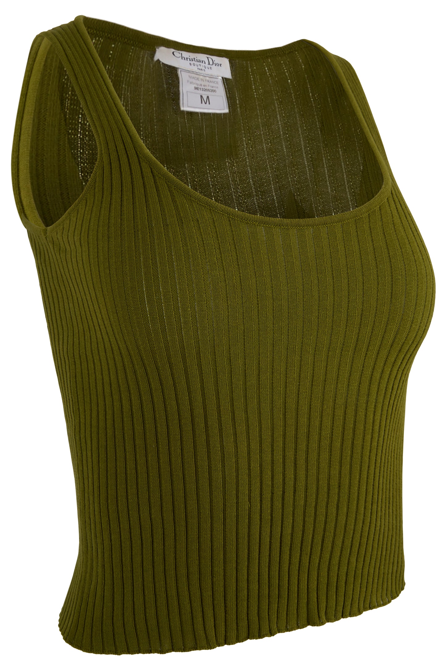 Vintage 2000's Christian Dior Green Tank Top