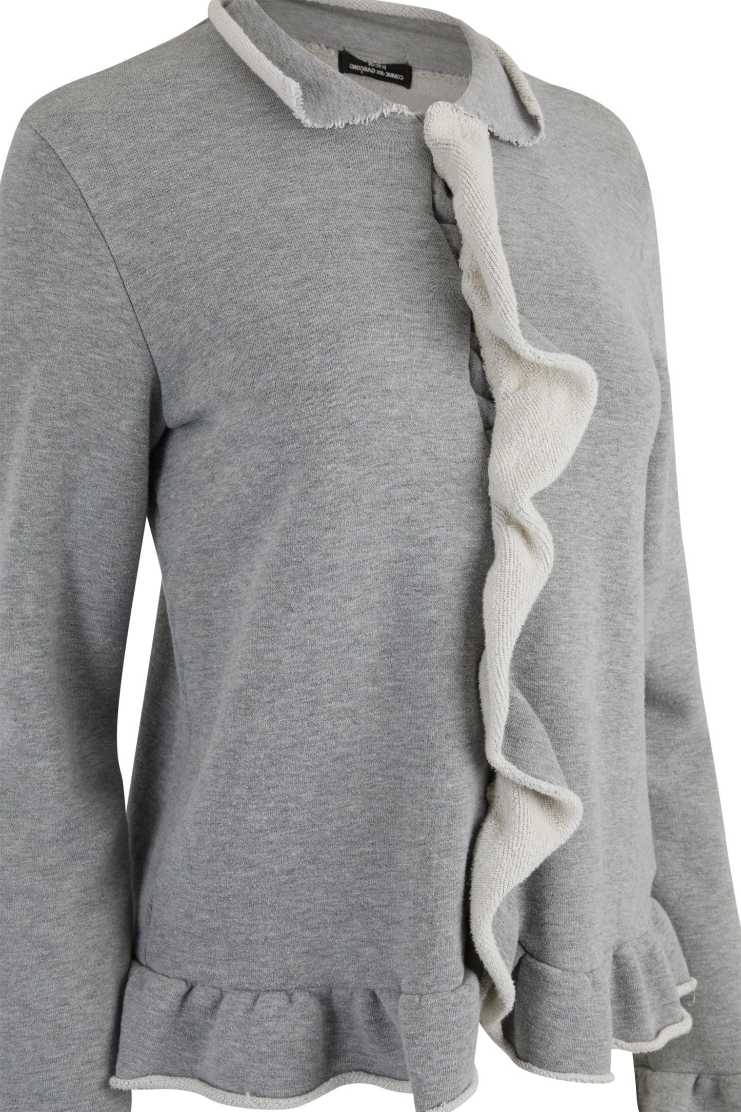 Vintage 2000's Comme des Garçons Grey Ruffles Cardigan