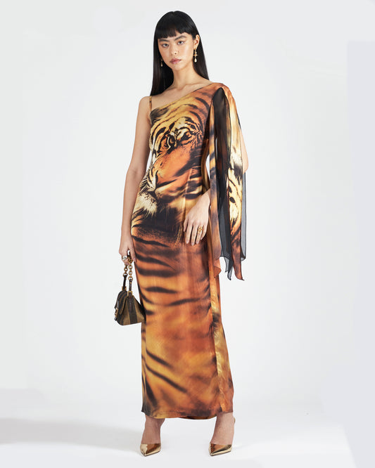 Vintage F/W 2000 Reworked Tiger Dress