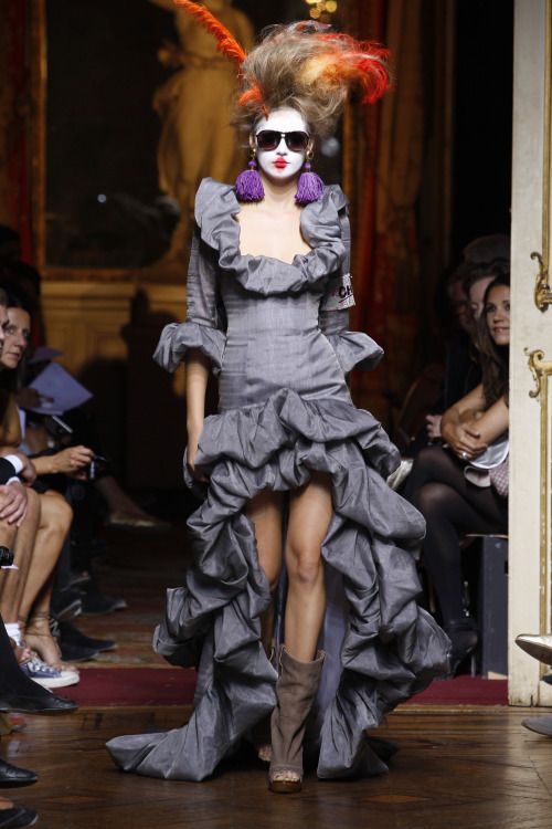 Vintage Vivienne Westwood S/S 2010 Convertible Ruffled Gown