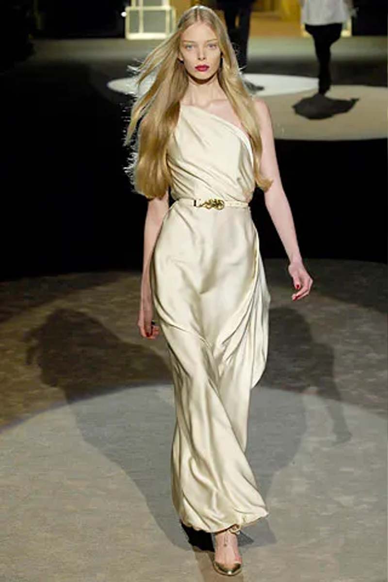 Deadstock F/W 2007 Runway Silk Halterneck Gown