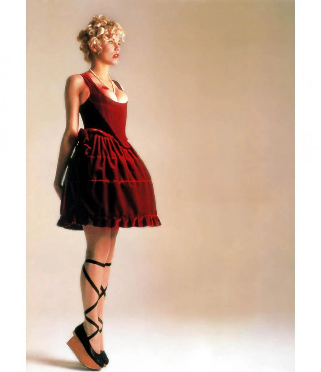 Vintage Vivienne Westwood  fall 1988 Mini Crini Leather Corset & Skirt
