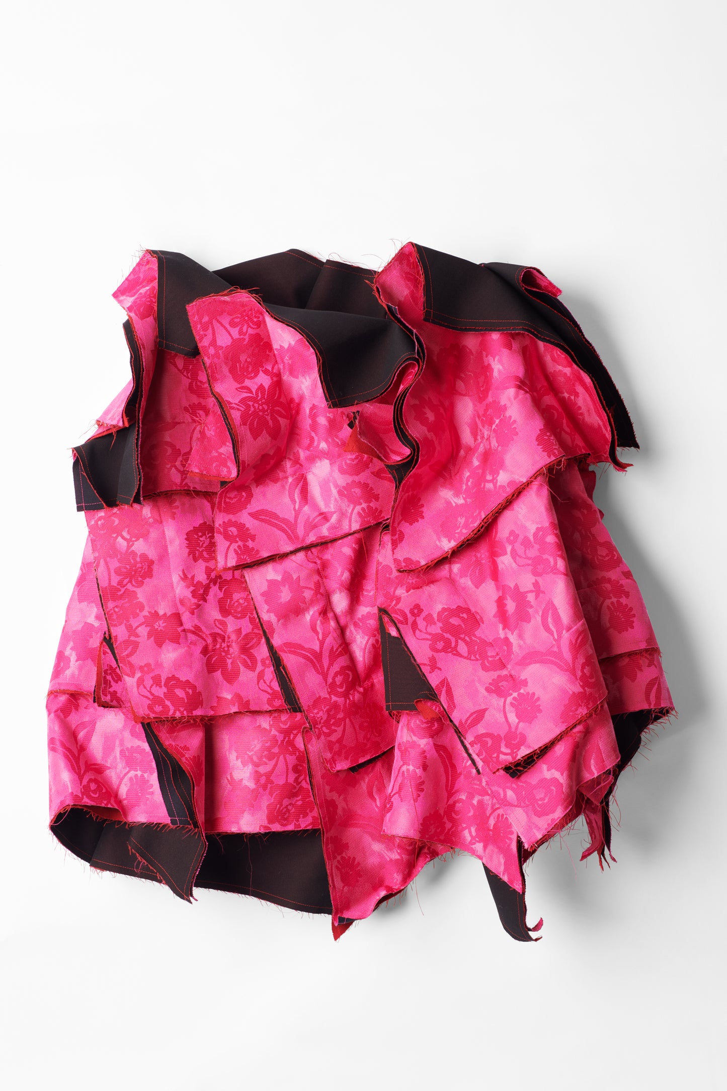 2005 Pink Floral Structured Skirt