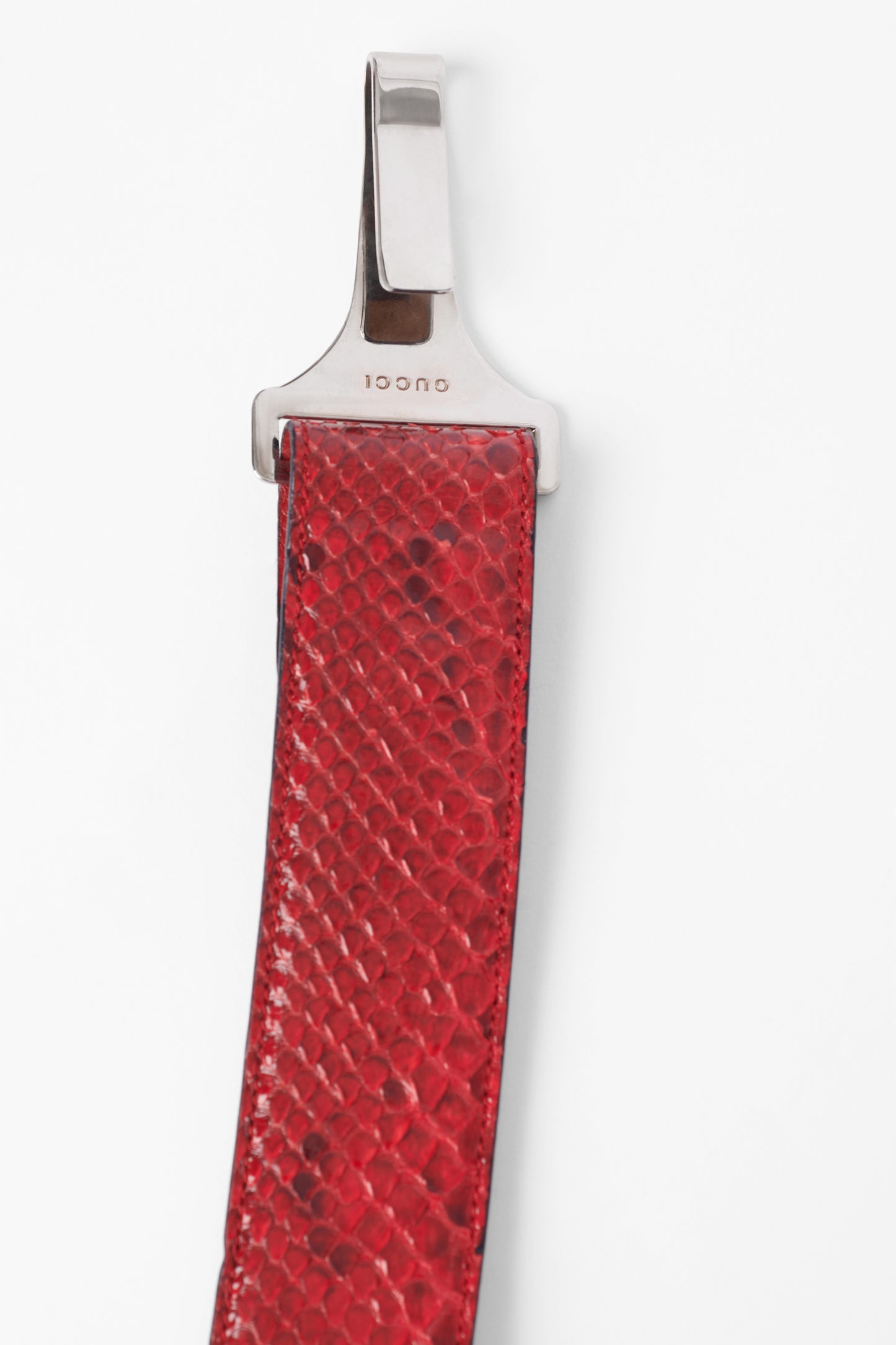 Vintage S/S 1996 Runway Red Python Belt