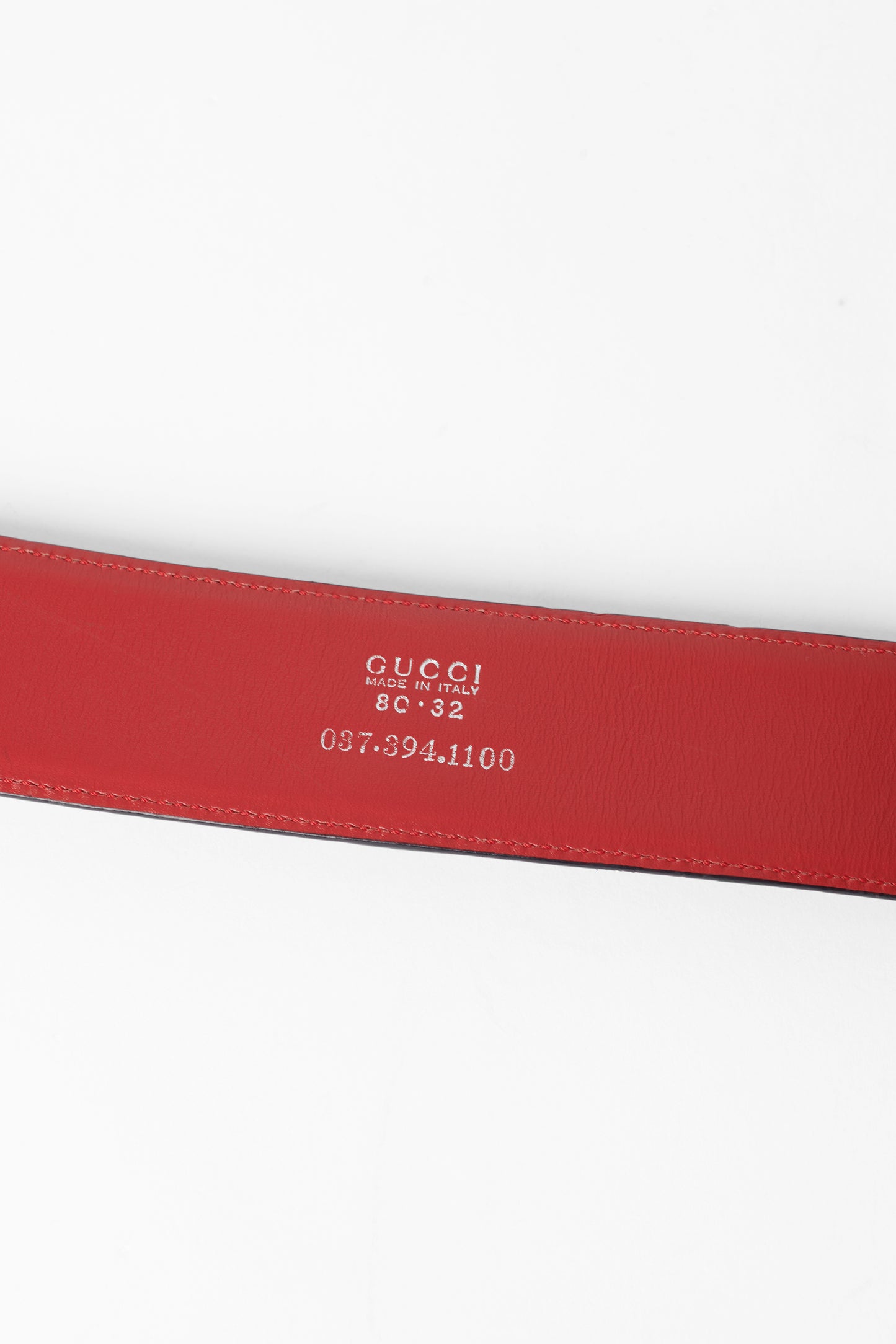 Vintage S/S 1996 Runway Red Python Belt