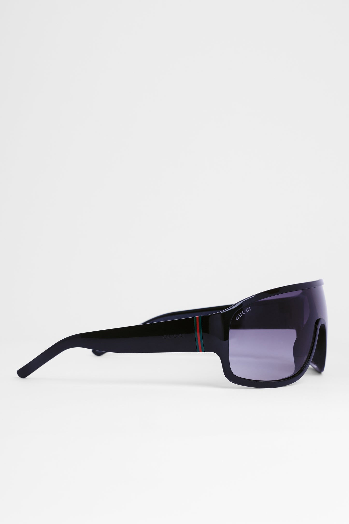 Black Wrap Aviator Sunglasses