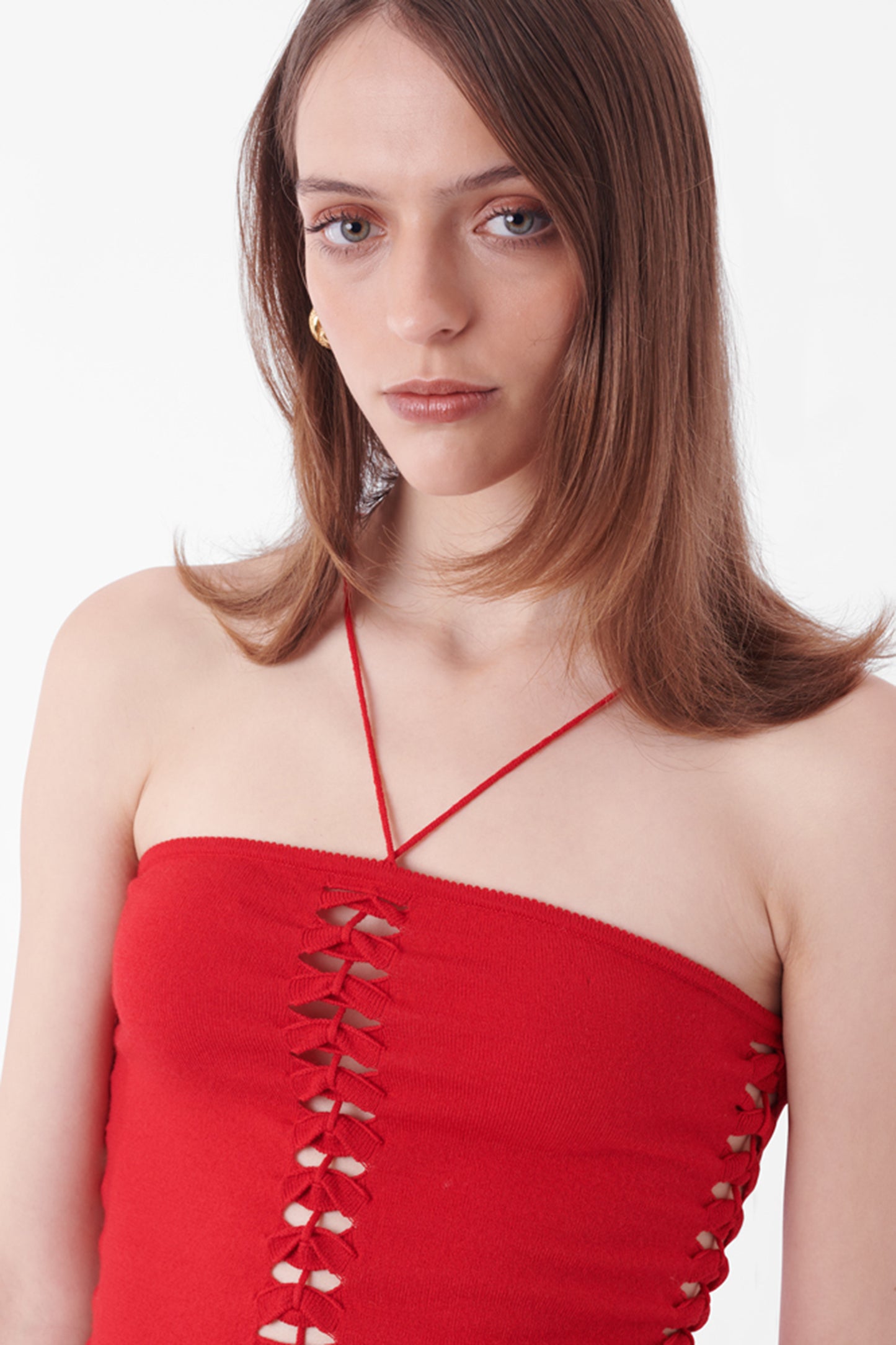 Vintage F/W 2001 Red Knit Dress