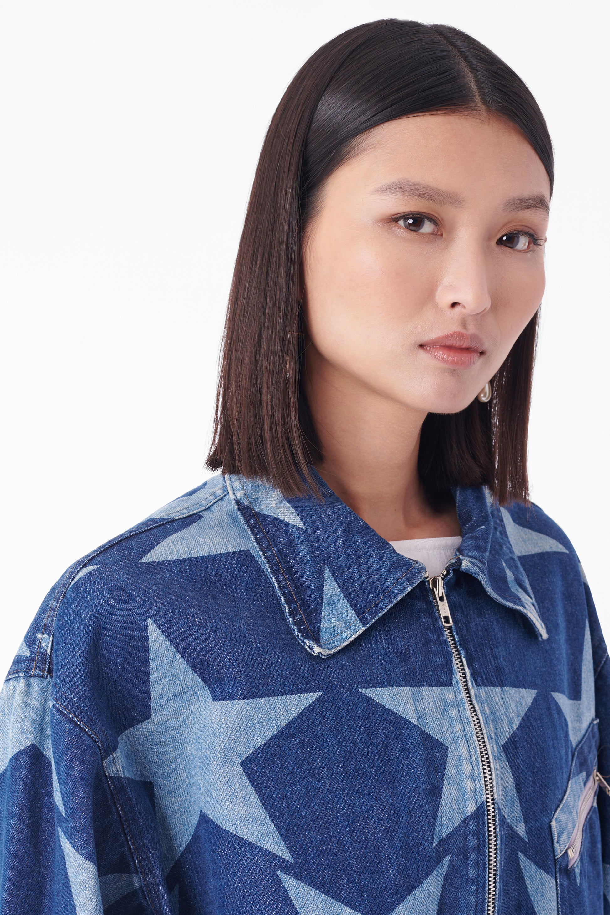 Vintage S/S 1985/86 Runway Mini Crini Star Denim Jacket