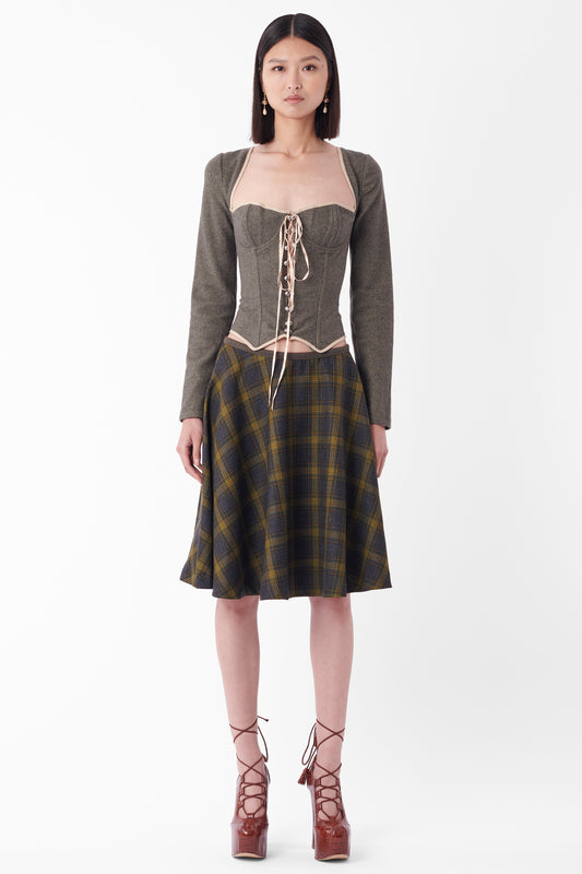 Vintage Corset & Skirt Set