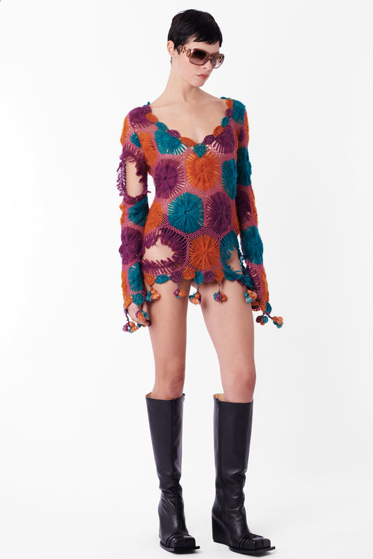 Vintage 00’s Wool Multicolour Tassel Jumper