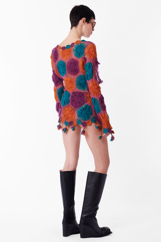 Vintage 00’s Wool Multicolour Tassel Jumper