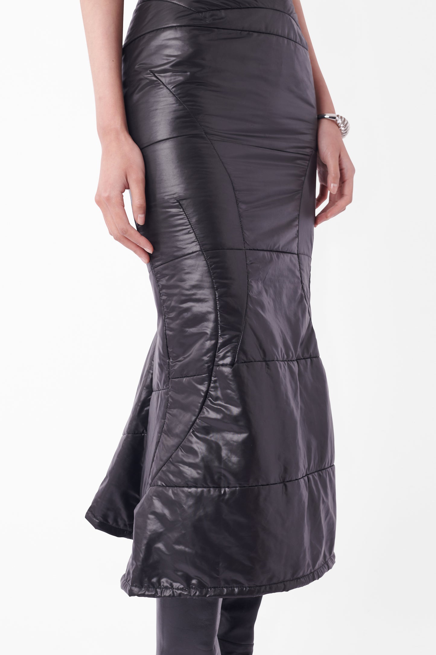 F/W 2004 Black Padded Puffer Skirt