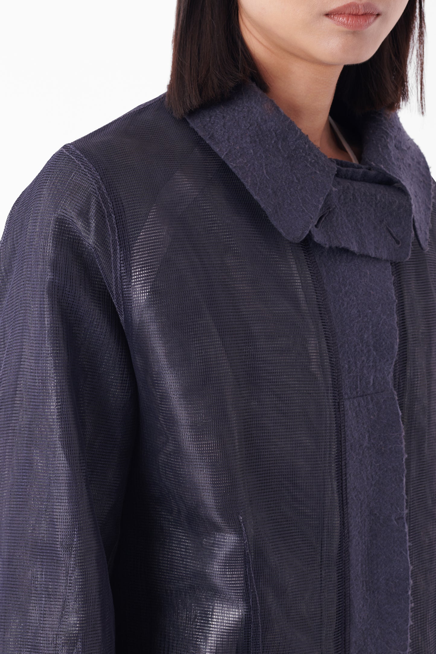 Serie 100 F/W 2003 Blue Mesh Layer Coat