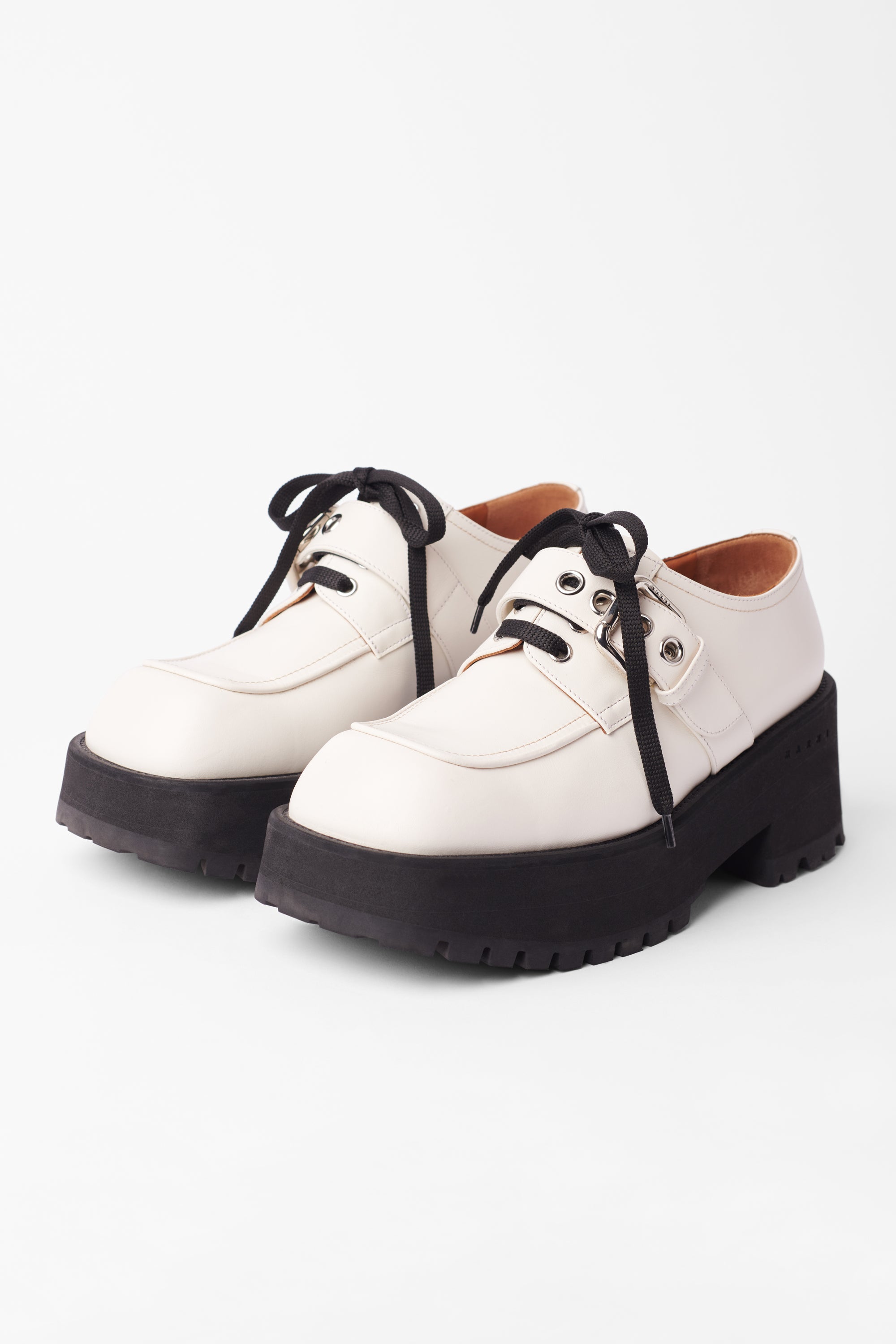 White best sale platform loafers