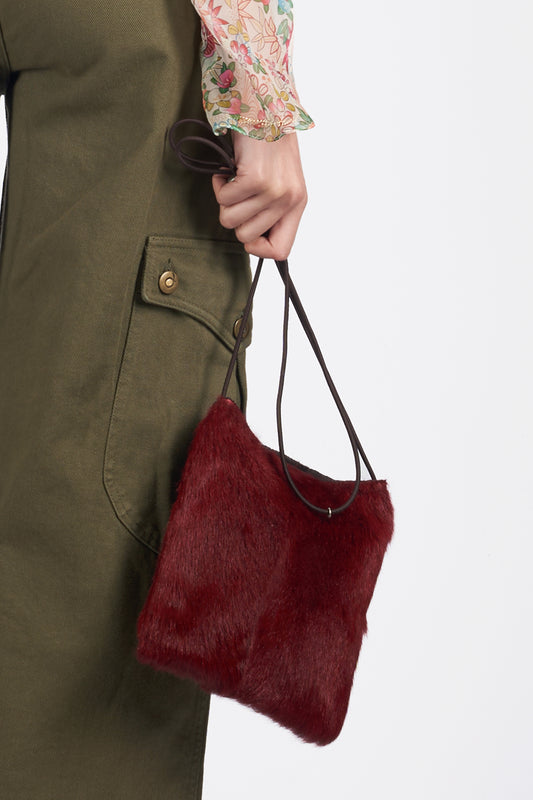 Vintage 1999 Fur Crossbody Bag