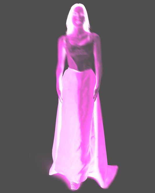 Vintage Vivienne Westwood 1996 Pink Silk Maxi Skirt