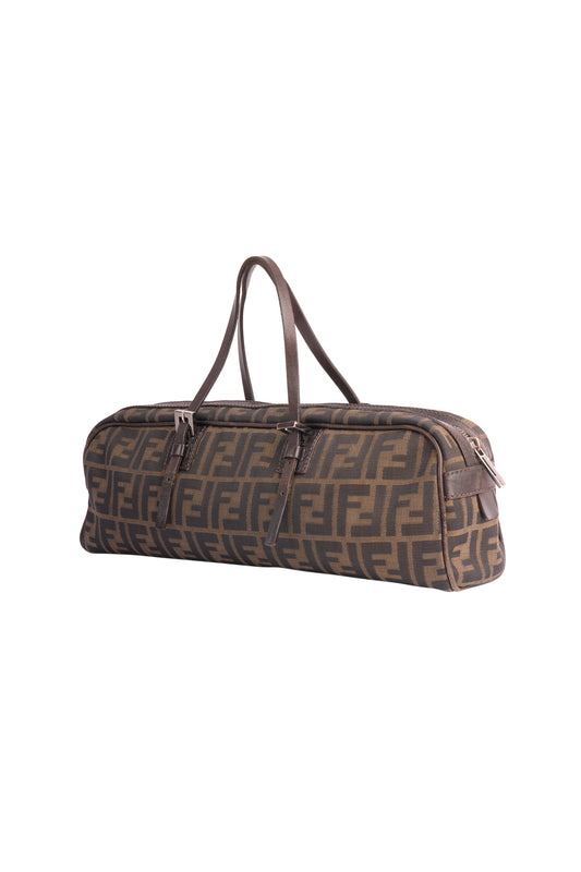 Vintage 1990’s Brown Zucca Print Bowling Bag
