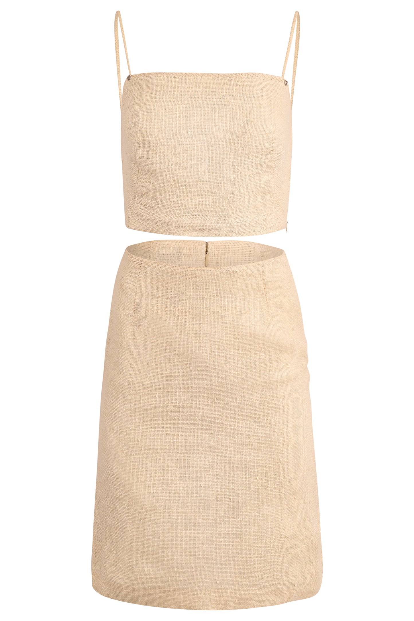 Vintage Gianni Versace 1980's Cream Linen Three Pieces Co ord Set
