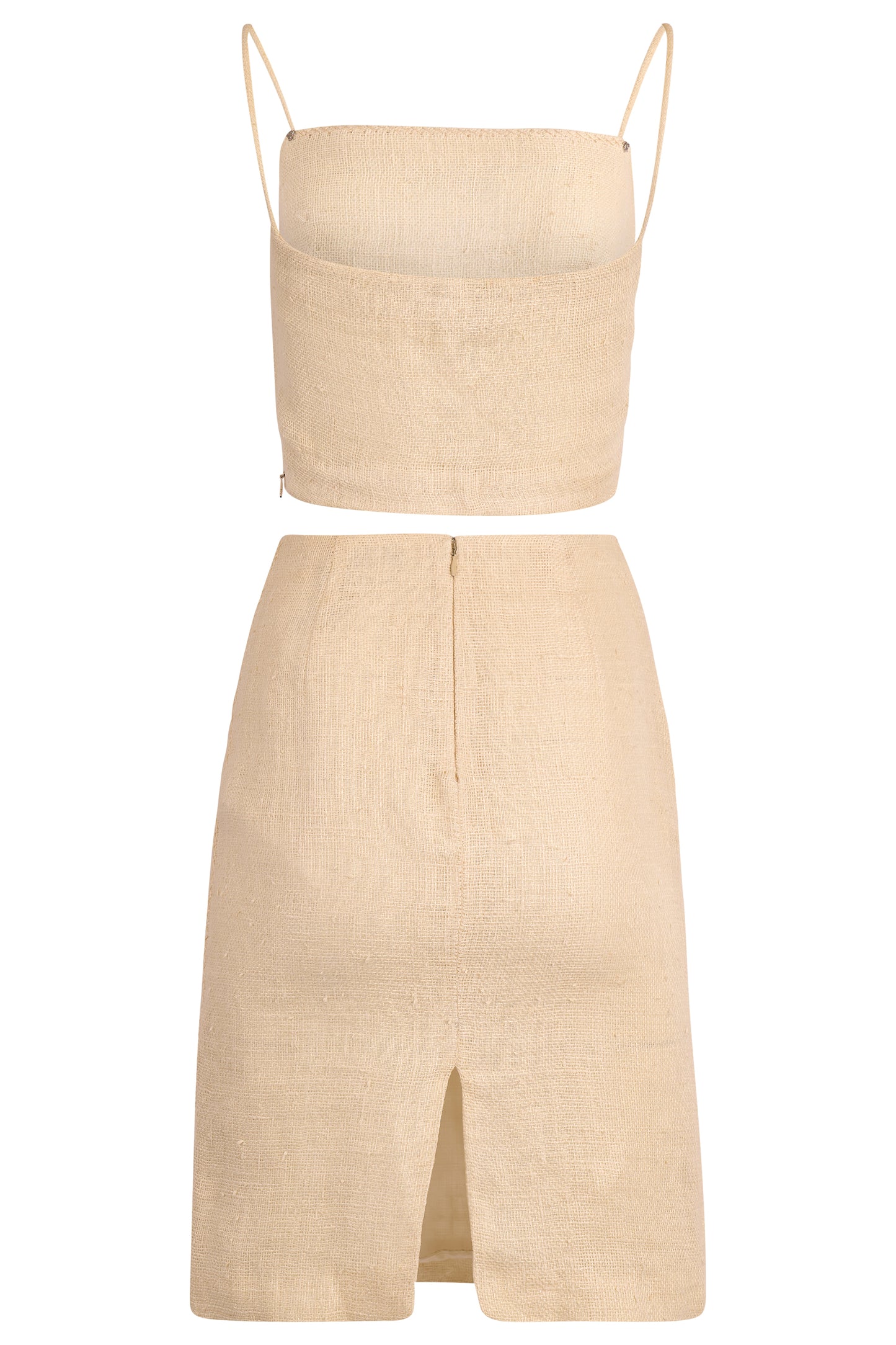 Vintage Gianni Versace 1980's Cream Linen Three Pieces Co ord Set