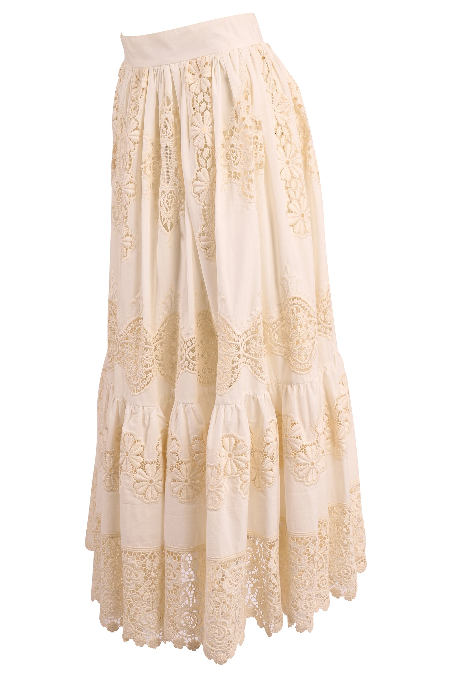Vintage Dolce&Gabbana S/S 2011 White Lace Skirt Co ord Set